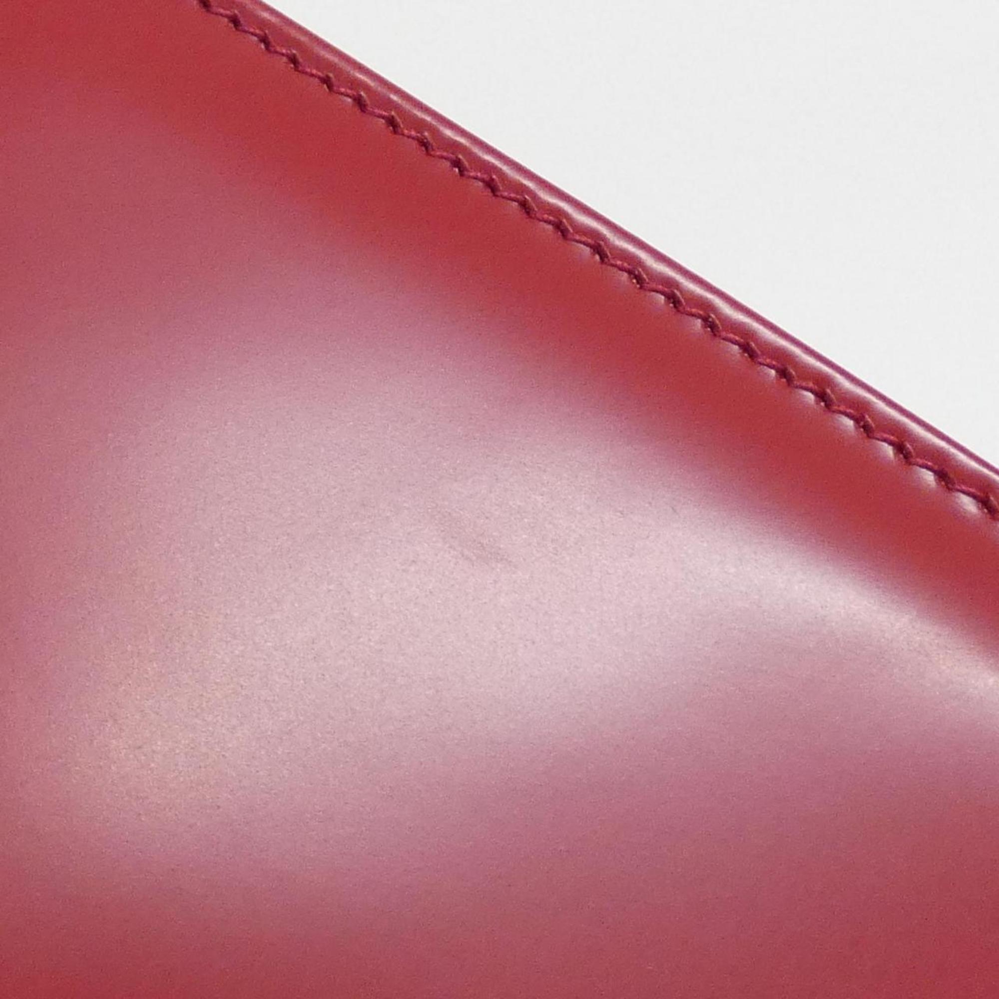 Salvatore Ferragamo Red Color Leather Handbag (Pre-Owned)