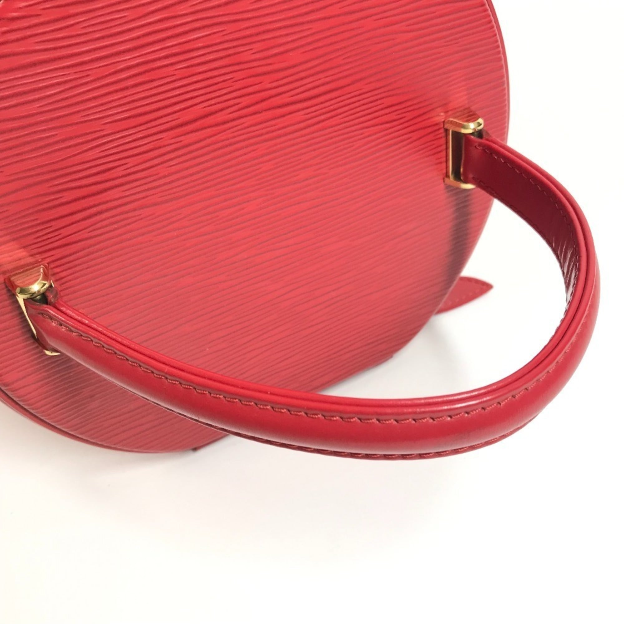 Louis Vuitton Epi Castilian Red Epi Leather Handbag Vanity Bag (Pre-Owned)