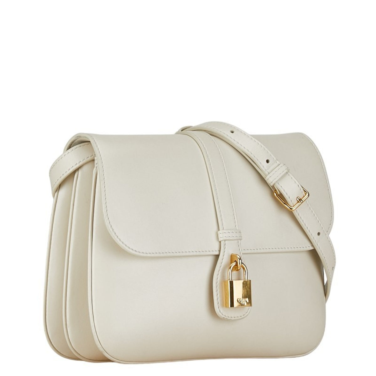 Celine White Leather Shoulder Bag (Pre-Owned)