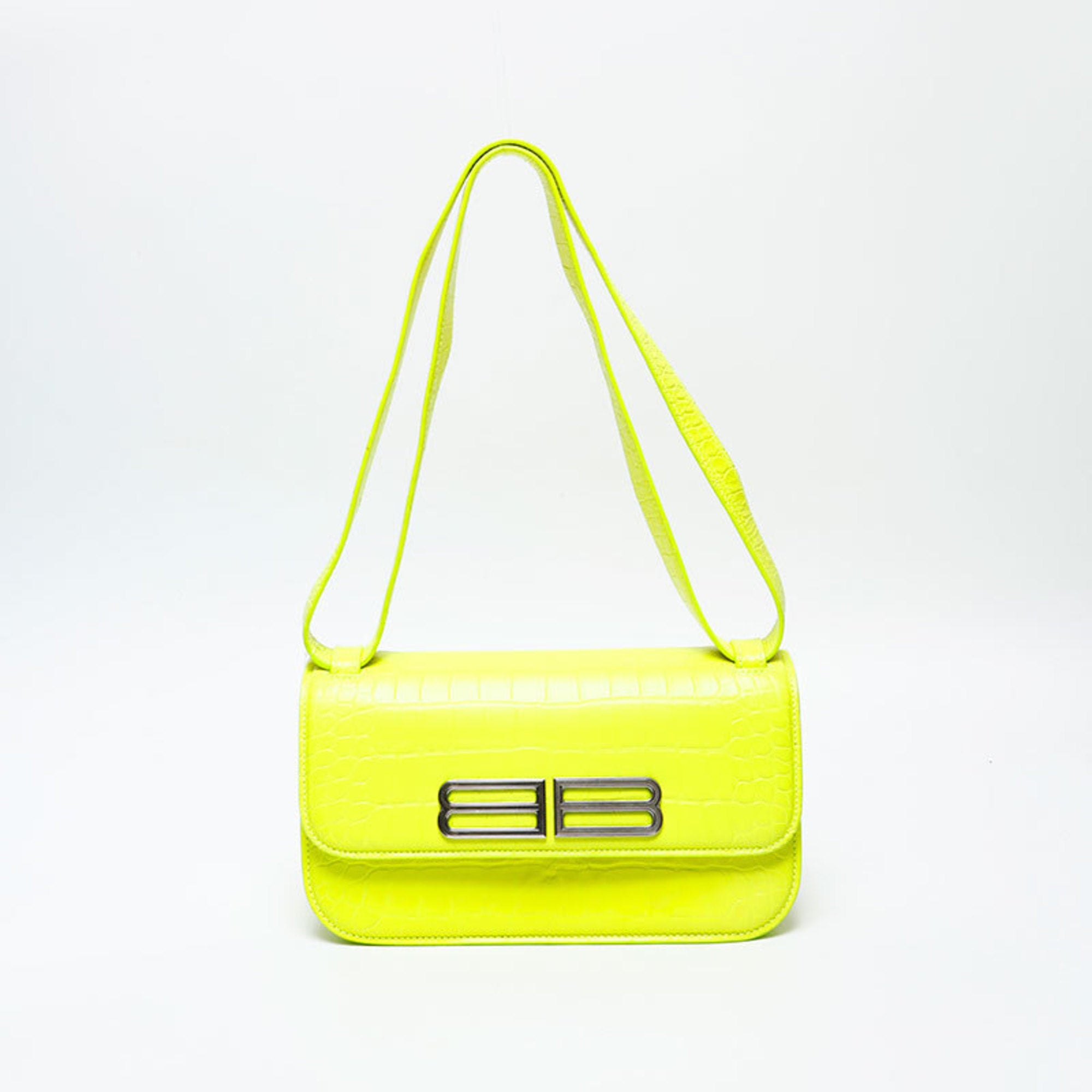 Balenciaga Yellow Leather Shoulder Bag (Pre-Owned)