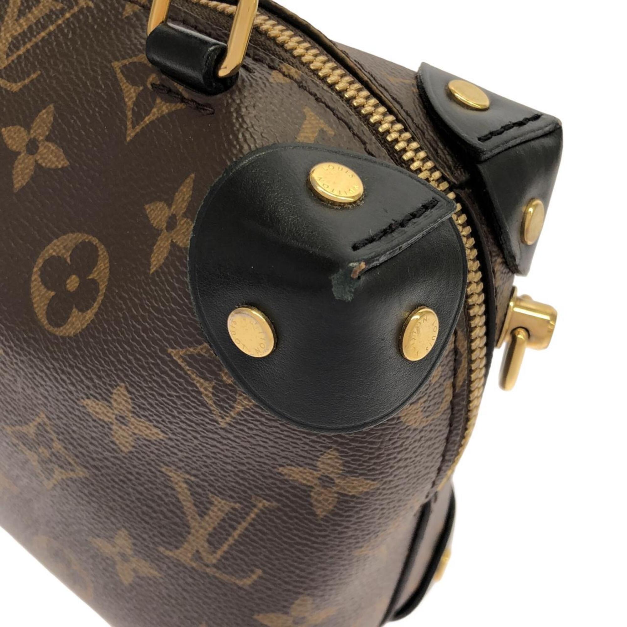 Louis Vuitton Black Marron Coated Canvas Handbag (Pre-Owned)