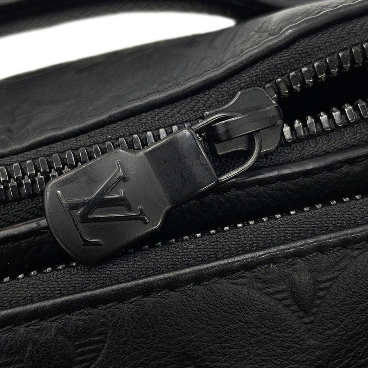 Louis Vuitton Black Noir Monogram Shadow Sling Bag (Pre-Owned)