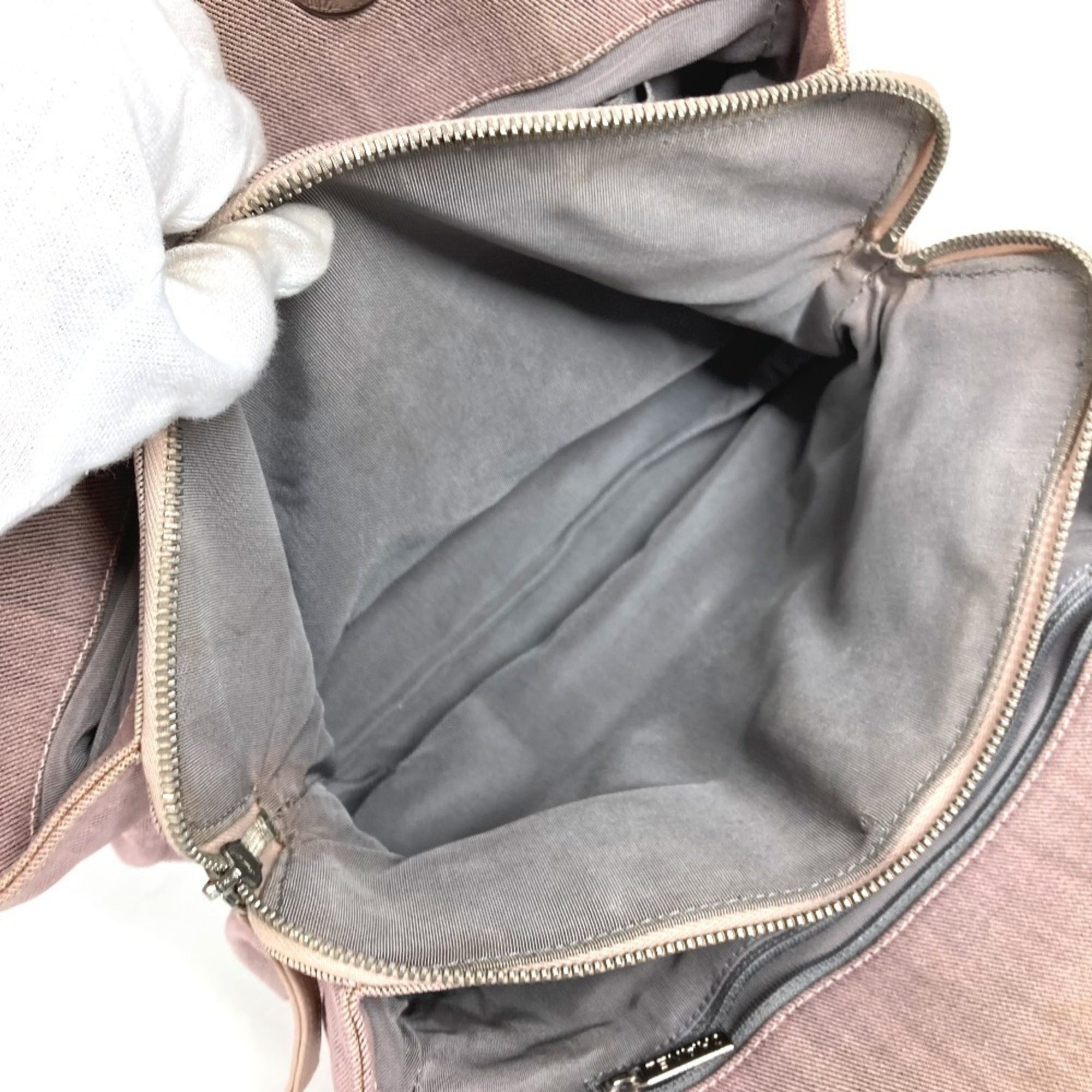 Chanel Pink Cotton Handbag Shoulder Bag (Pre-Owned)
