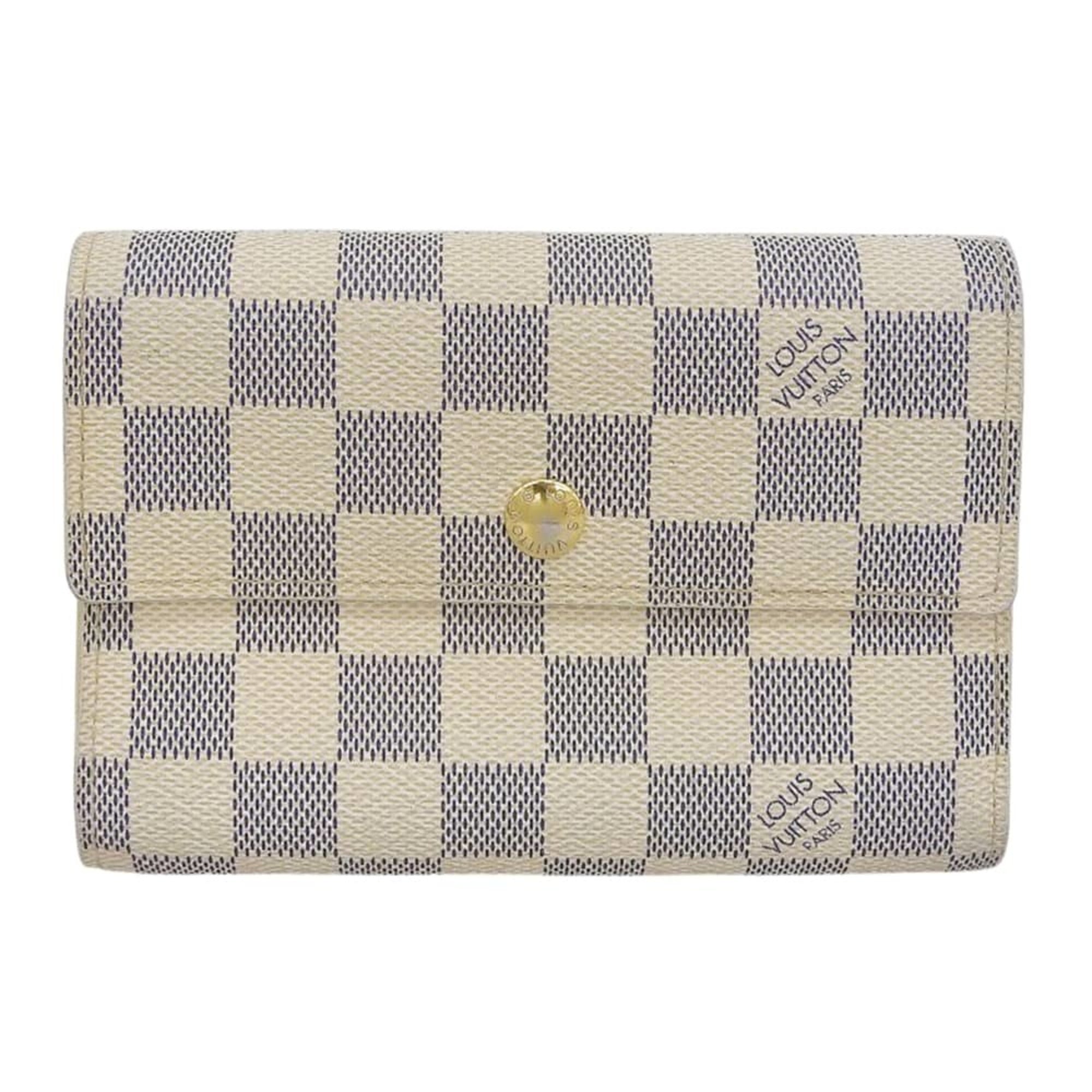 Louis Vuitton Damier Azur Damier Azur Wallet (Tri-Fold) (Pre-Owned)