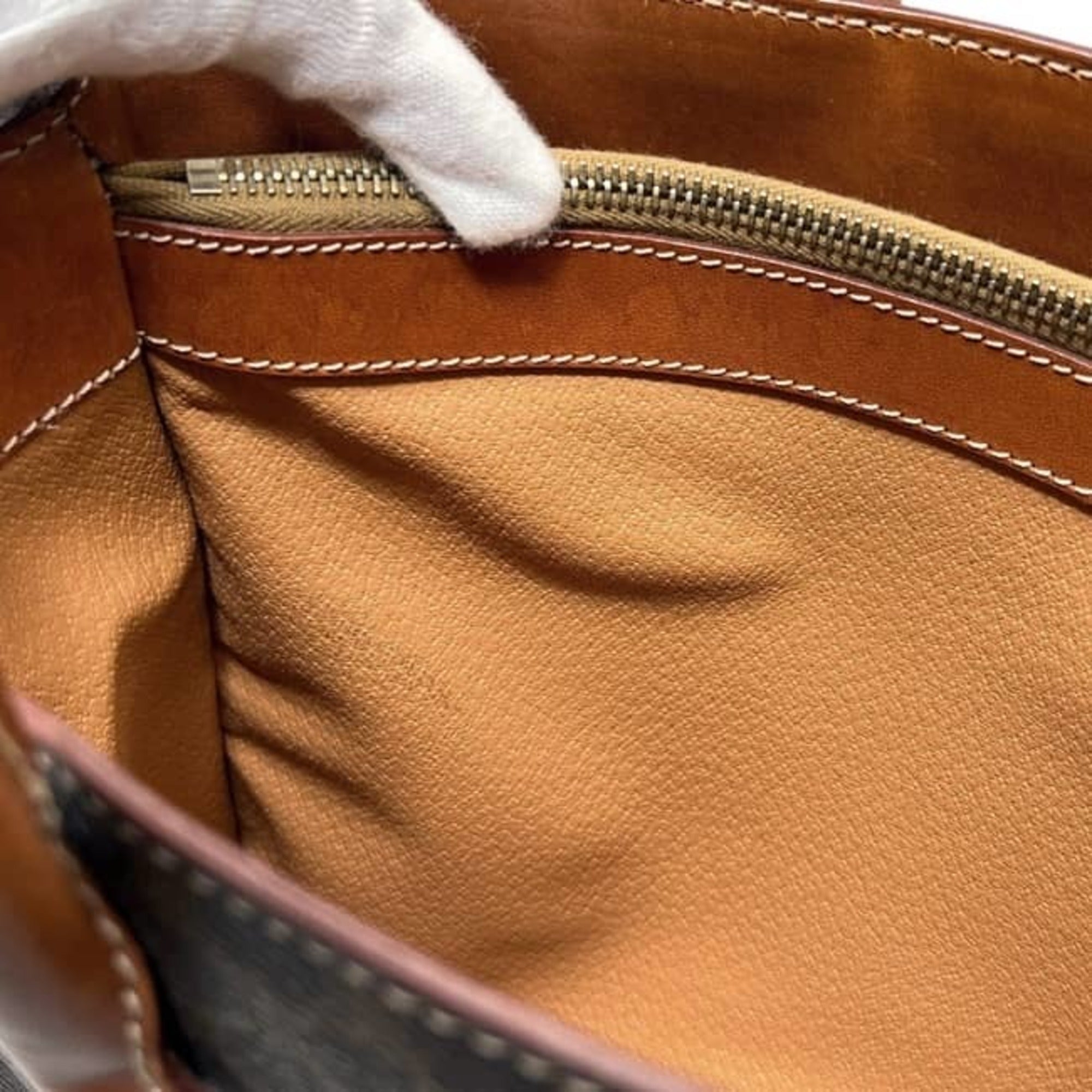 Celine Brown Pvc Leather Handbag Tote Bag (Pre-Owned)