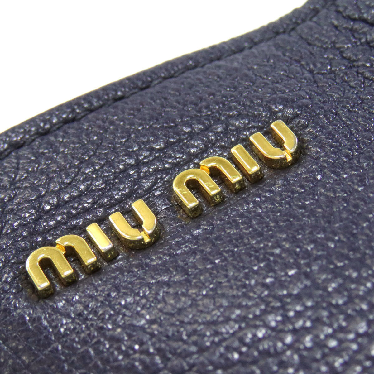Miu Miu Blue Leather Tote Bag (Pre-Owned)