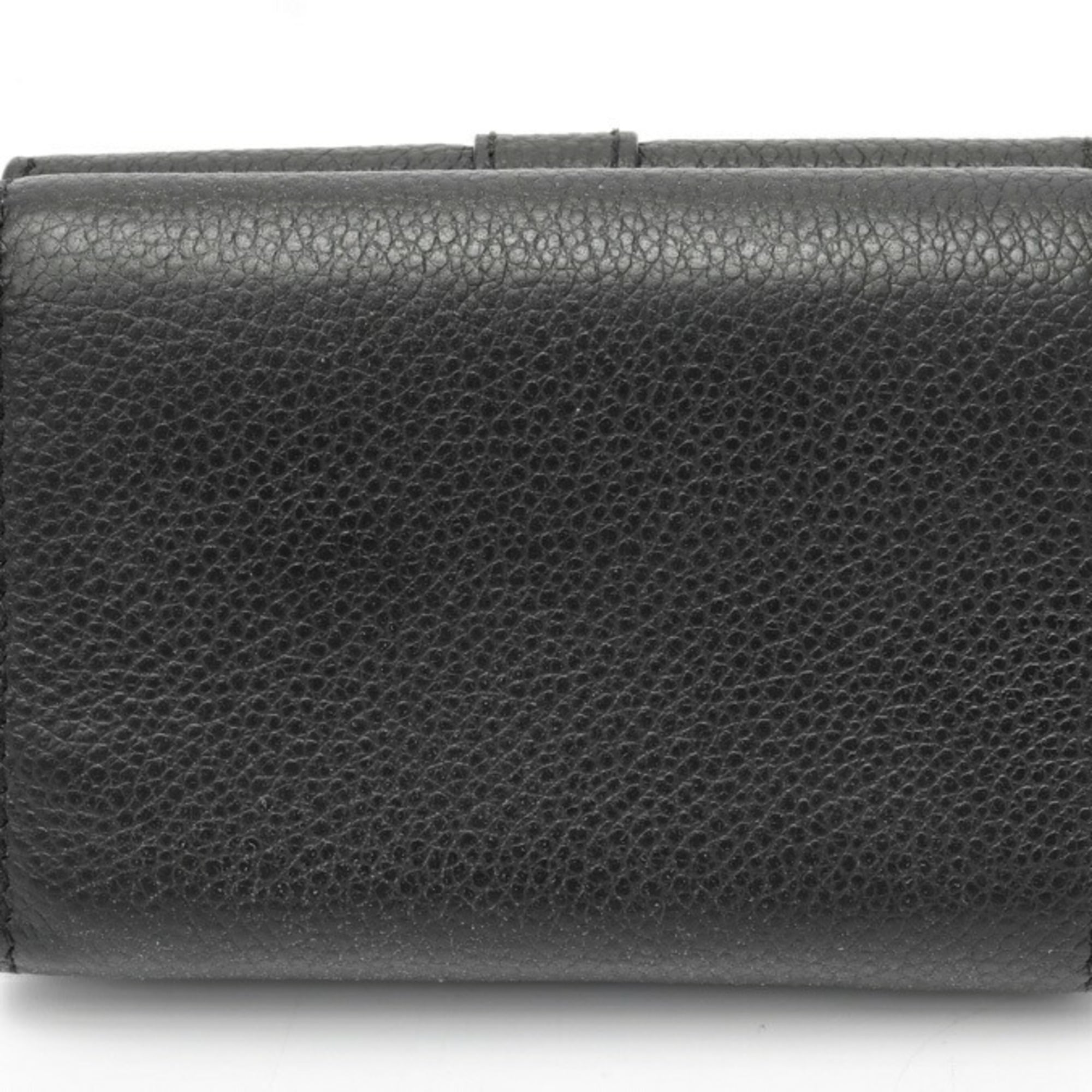 Saint Laurent Black Leather Wallet (Tri-Fold) (Pre-Owned)