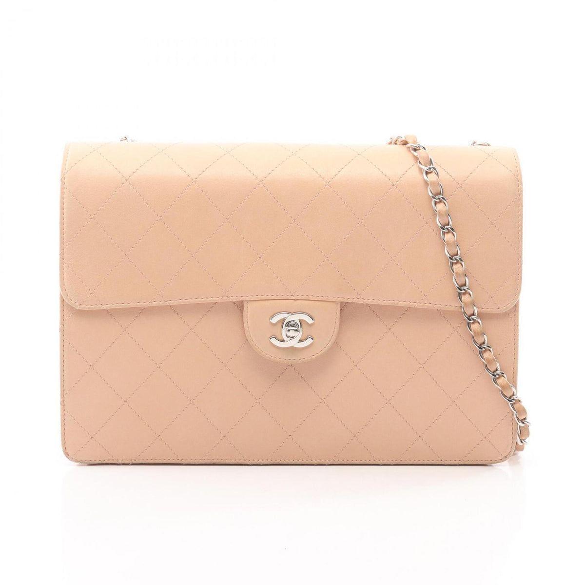Chanel Pink Leather Handbag Shoulder Bag (Pre-Owned)