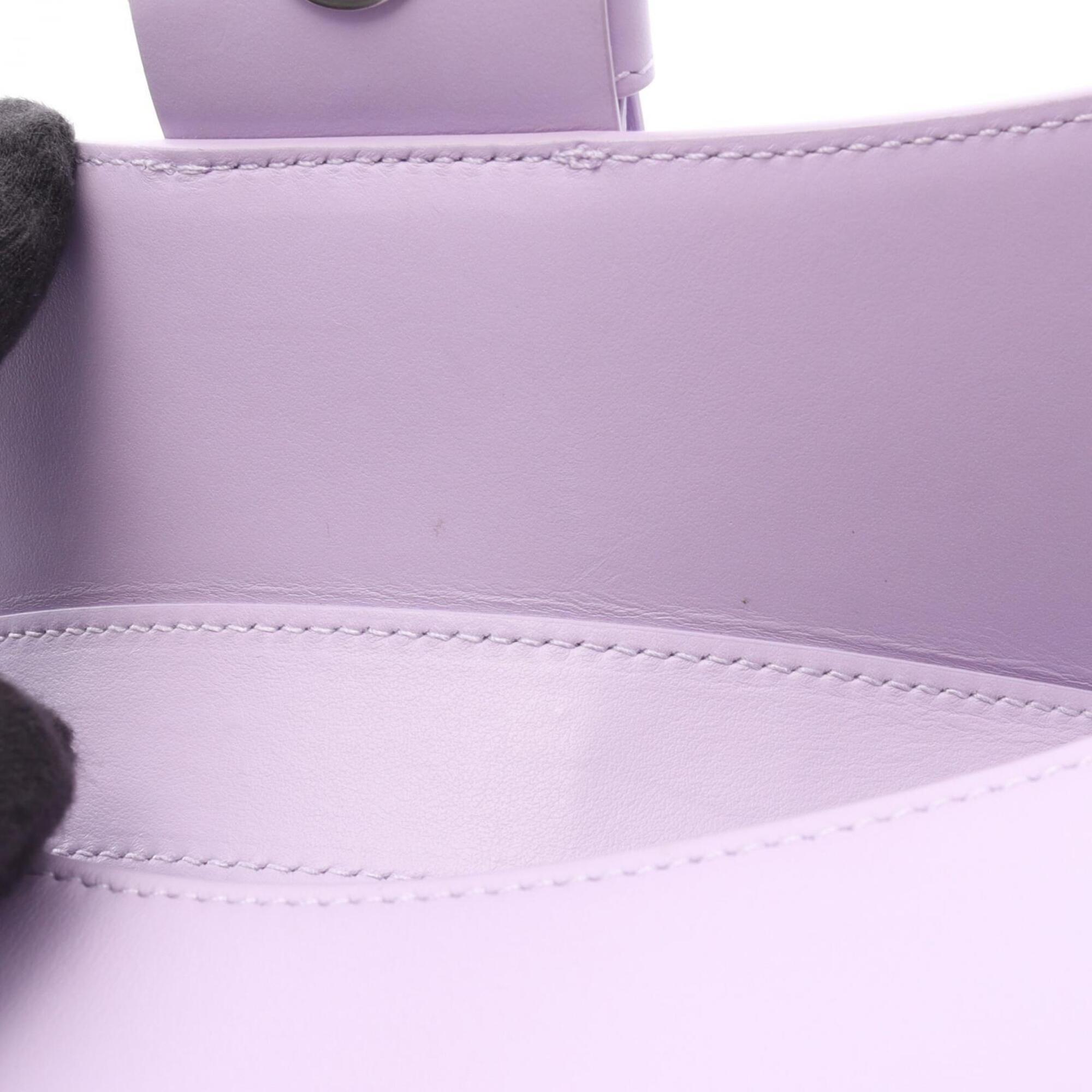 Balenciaga Purple Leather Handbag Shoulder Bag (Pre-Owned)