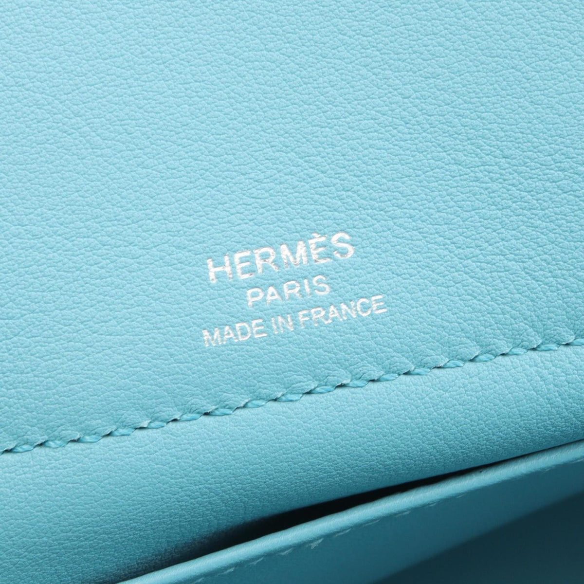 Hermes Blue Swift Leather Leather Handbag (Pre-Owned)