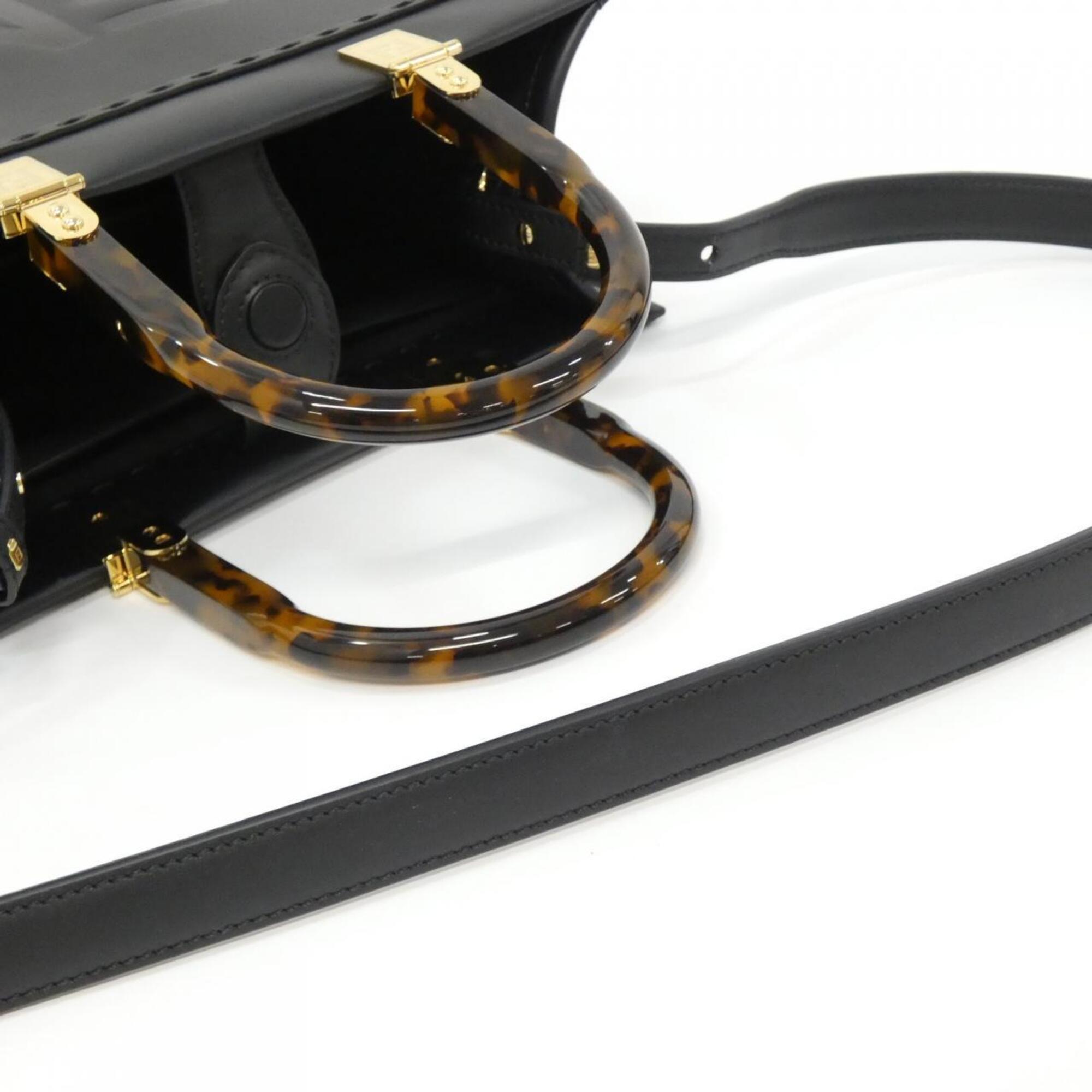 Fendi Black Leather Handbag (Pre-Owned)