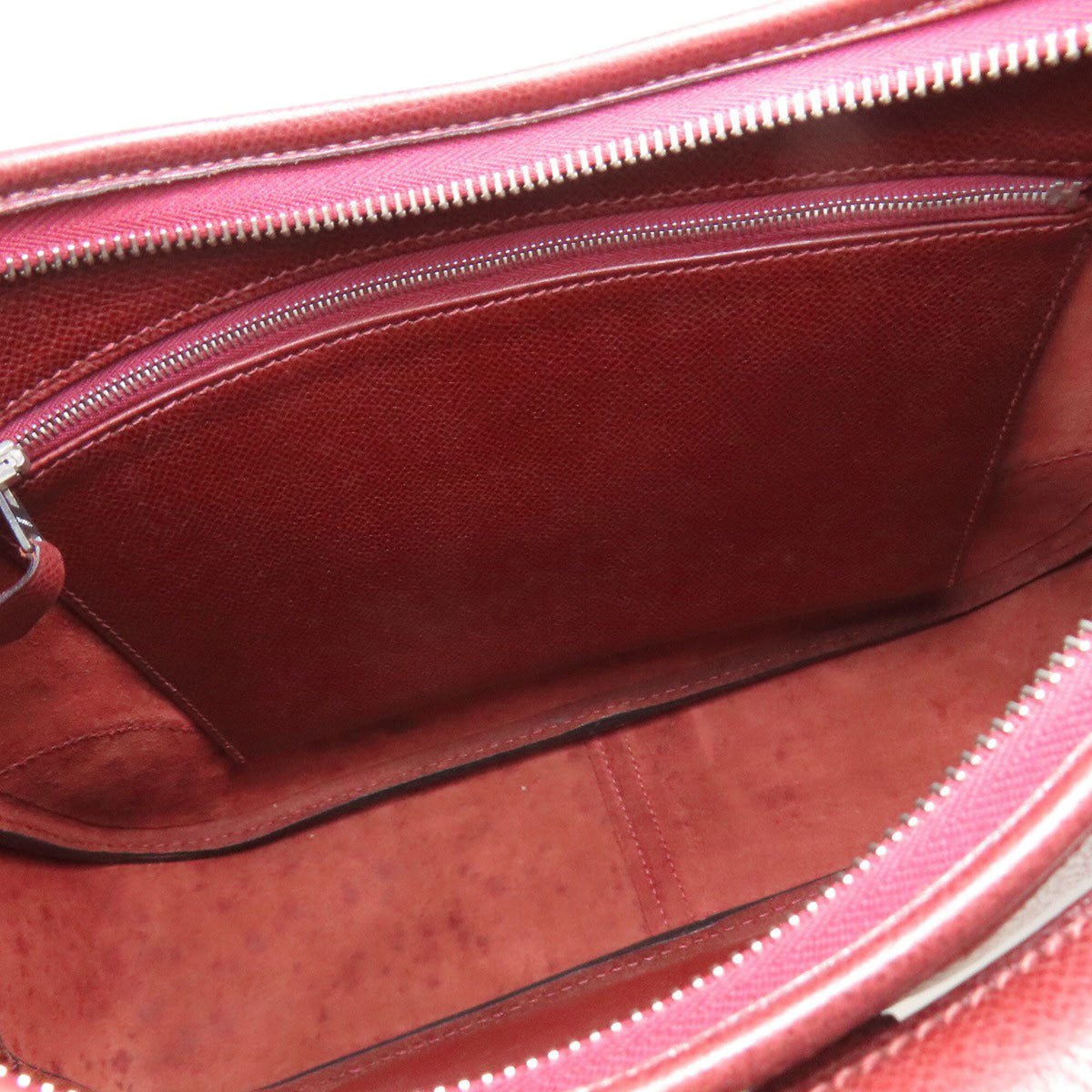 Hermes Rouge H Lisse Leather Shoulder Bag (Pre-Owned)