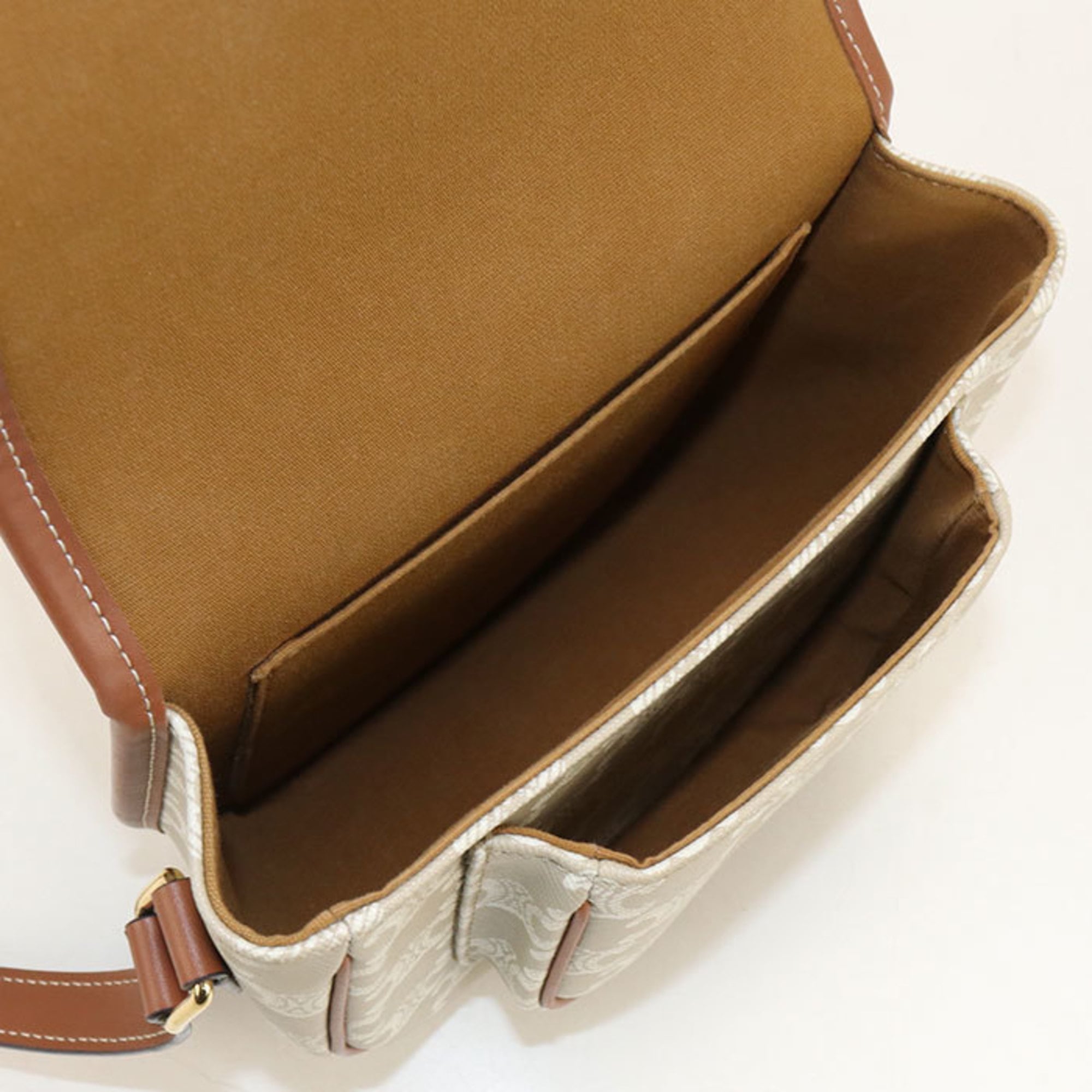 Celine Beige Pvc Leather Shoulder Bag (Pre-Owned)