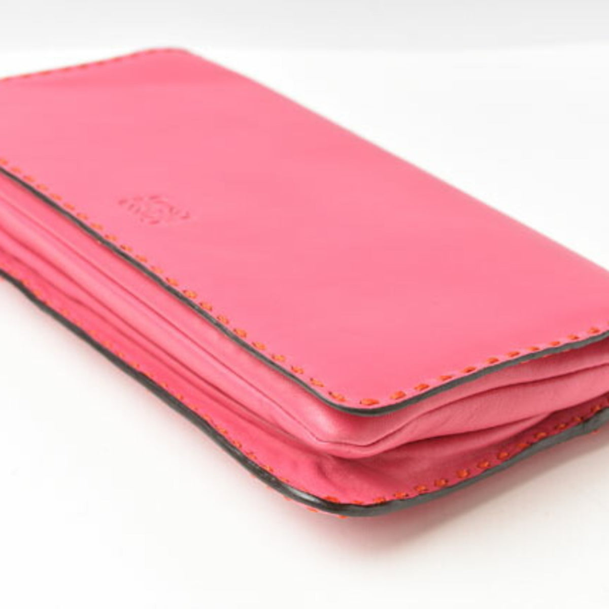 Loewe Pink Leather Clutch Bag Pouch (Pre-Owned)