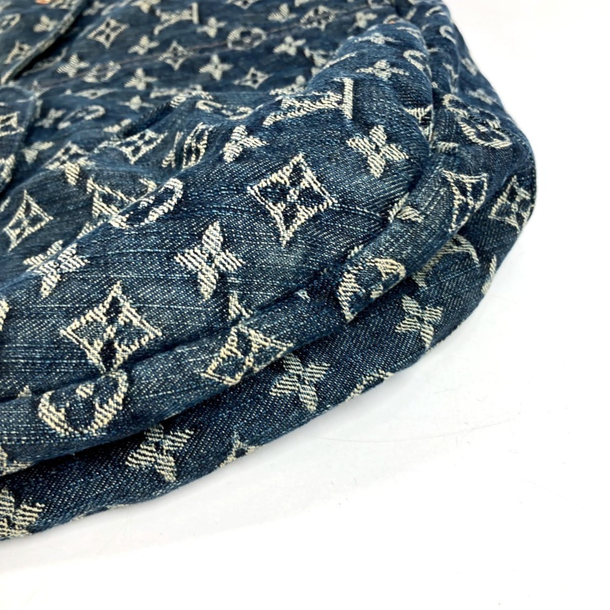 Louis Vuitton Monogram Denim Blue Monogram Denim Shoulder Bag Tote Bag (Pre-Owned)