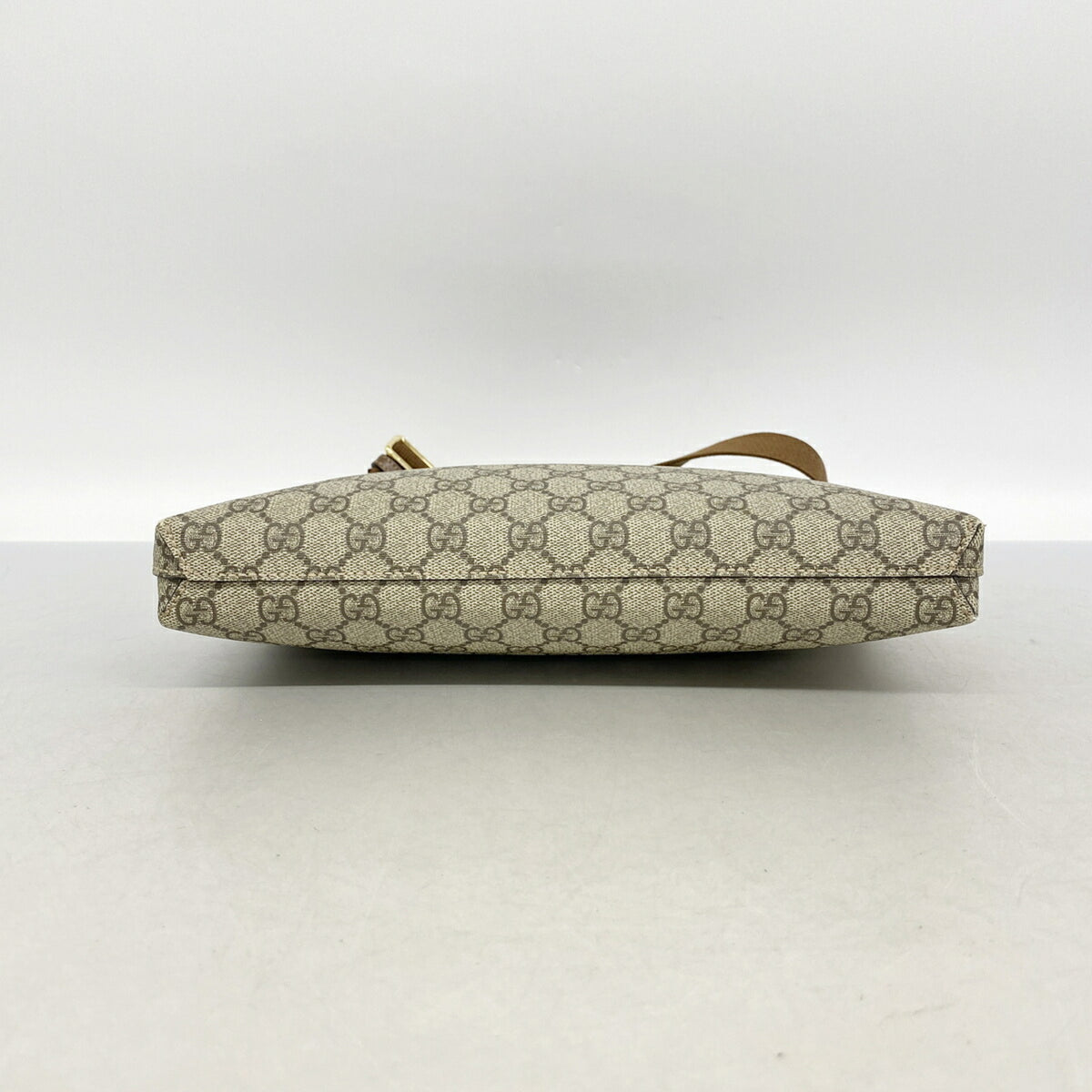 Gucci Beige Brown Pvc Shoulder Bag (Pre-Owned)