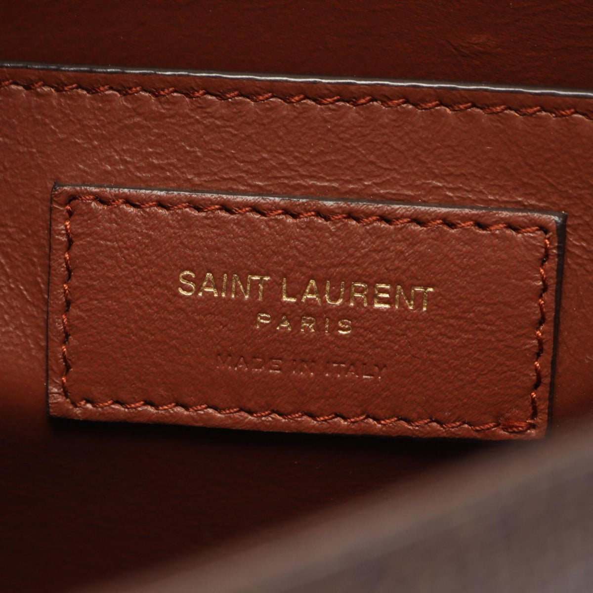 Saint Laurent Brown Khaki Pvc Leather Handbag Shoulder Bag (Pre-Owned)