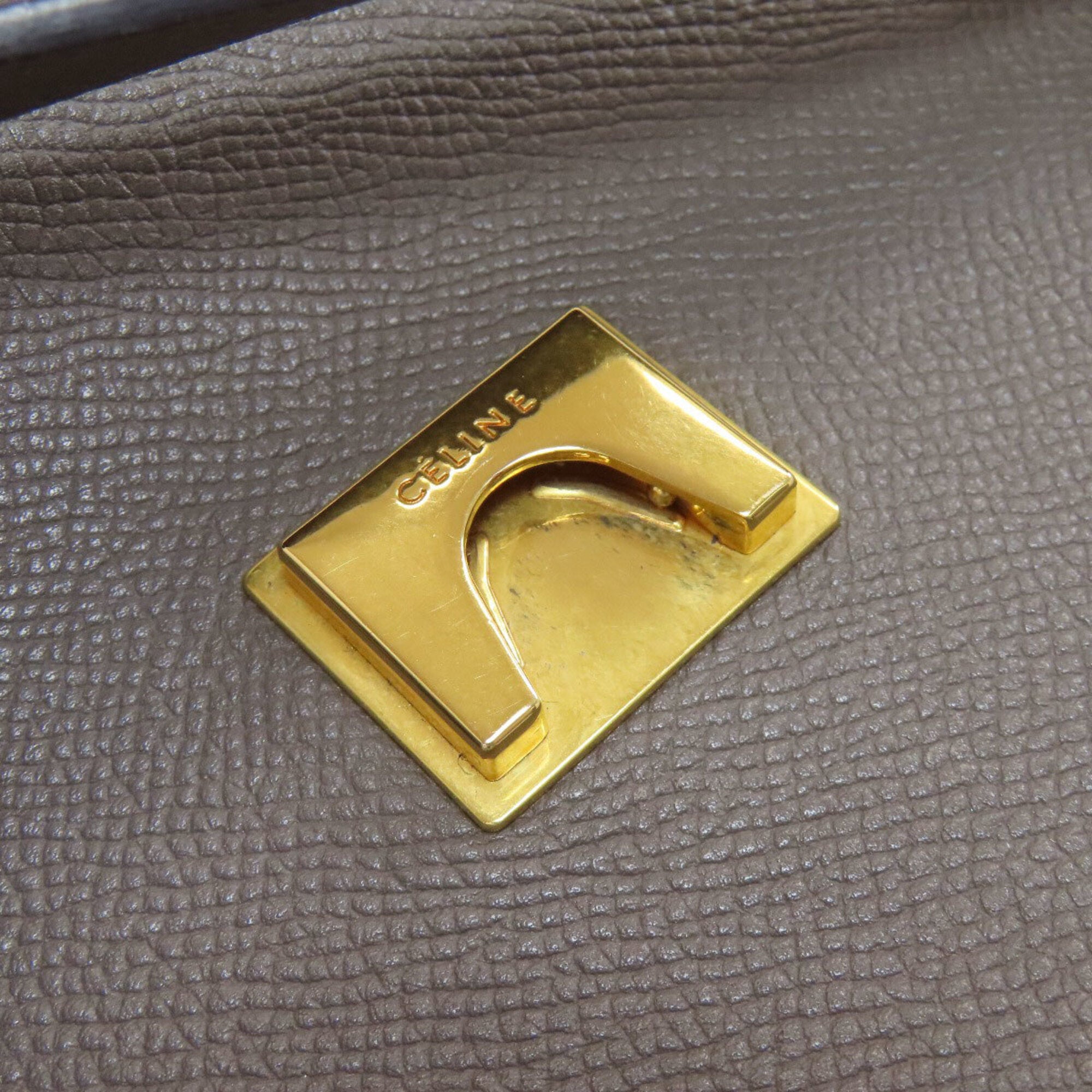 Celine Gray Leather Handbag (Pre-Owned)