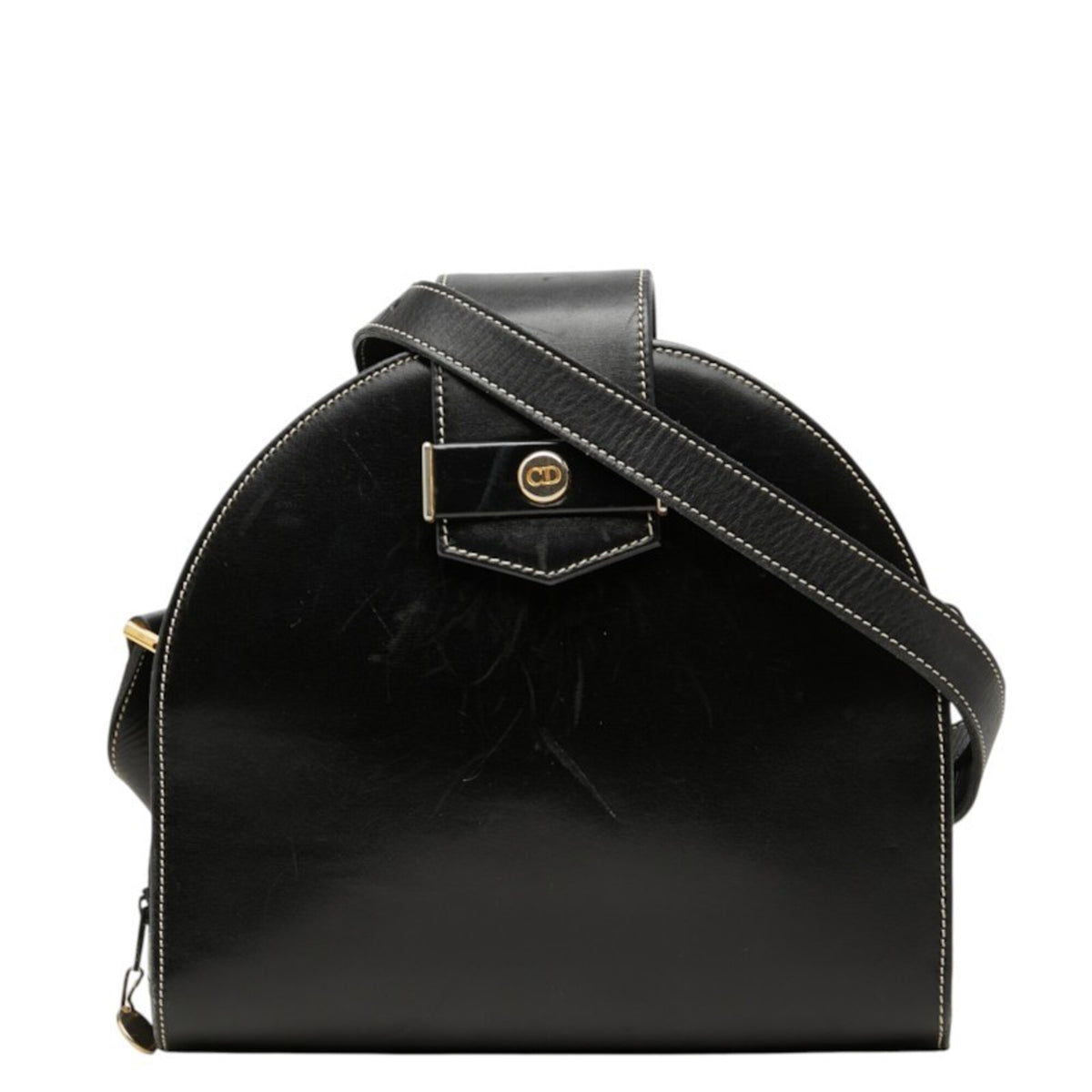 Christian Dior Black Leather Shoulder Bag (Pre-Owned)