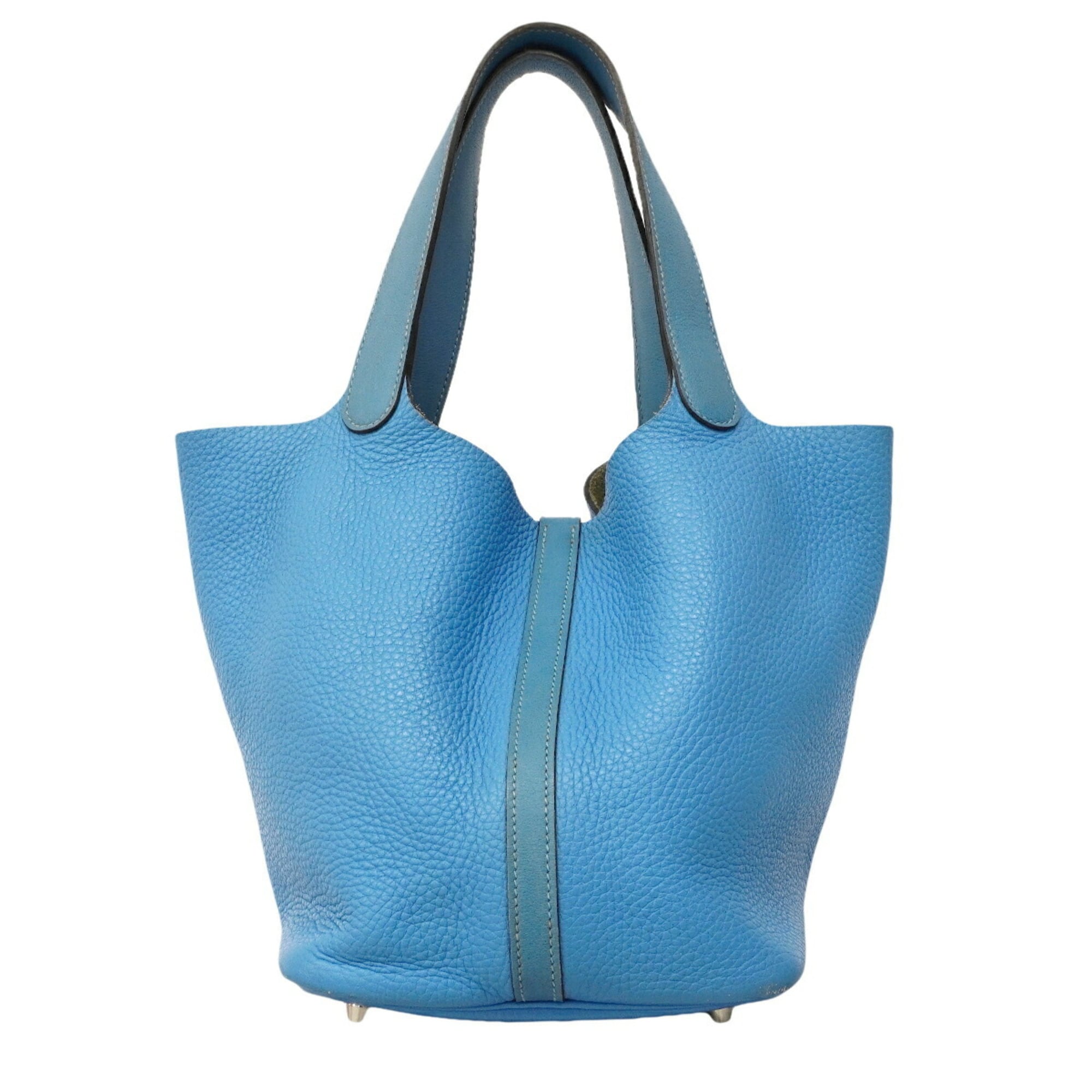 Hermes Azur Blue Paradise Taurillon Clemence Leather Swift Leather Swift Leather Handbag (Pre-Owned)