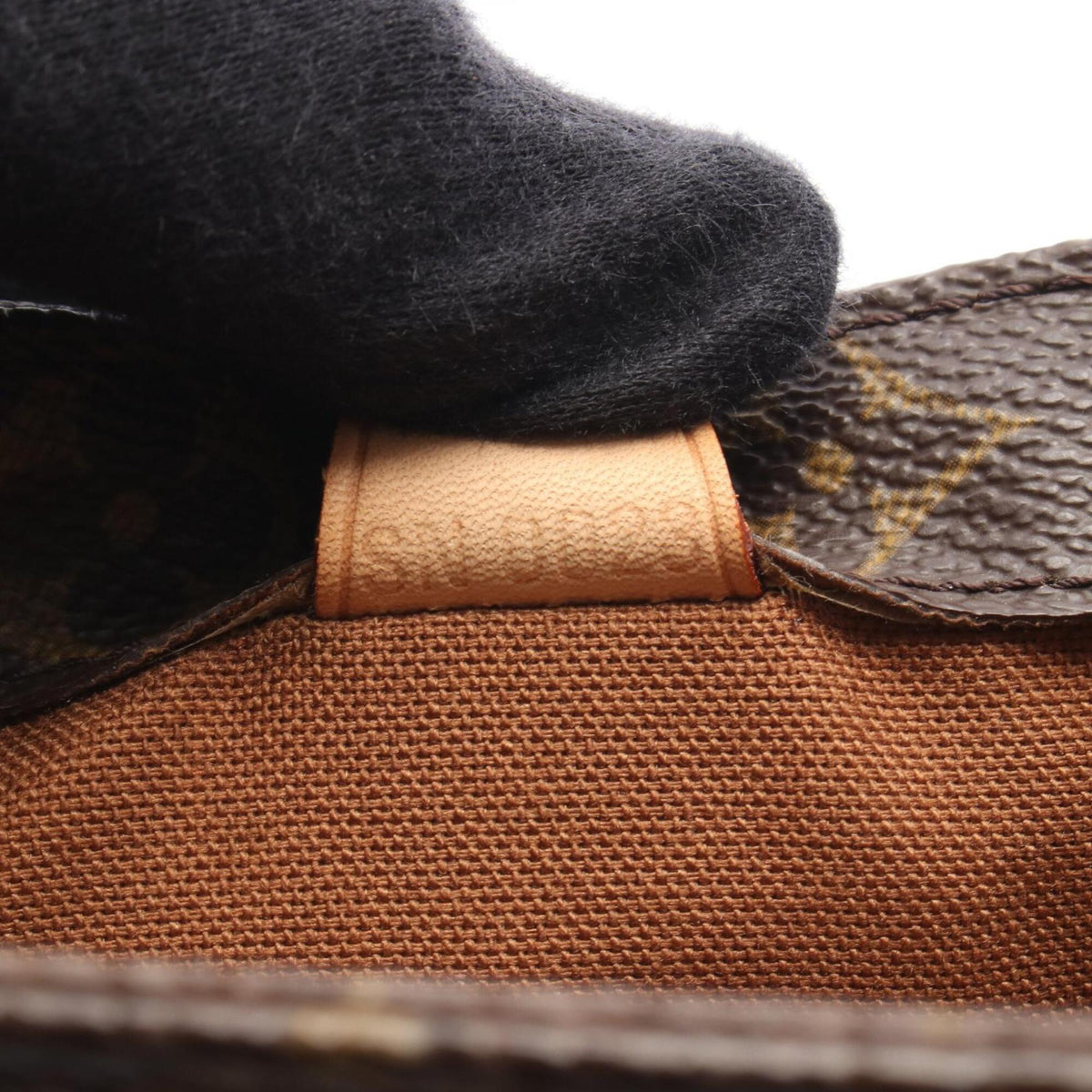 Louis Vuitton Brown Monogram Coated Canvas Leather Handbag (Pre-Owned)