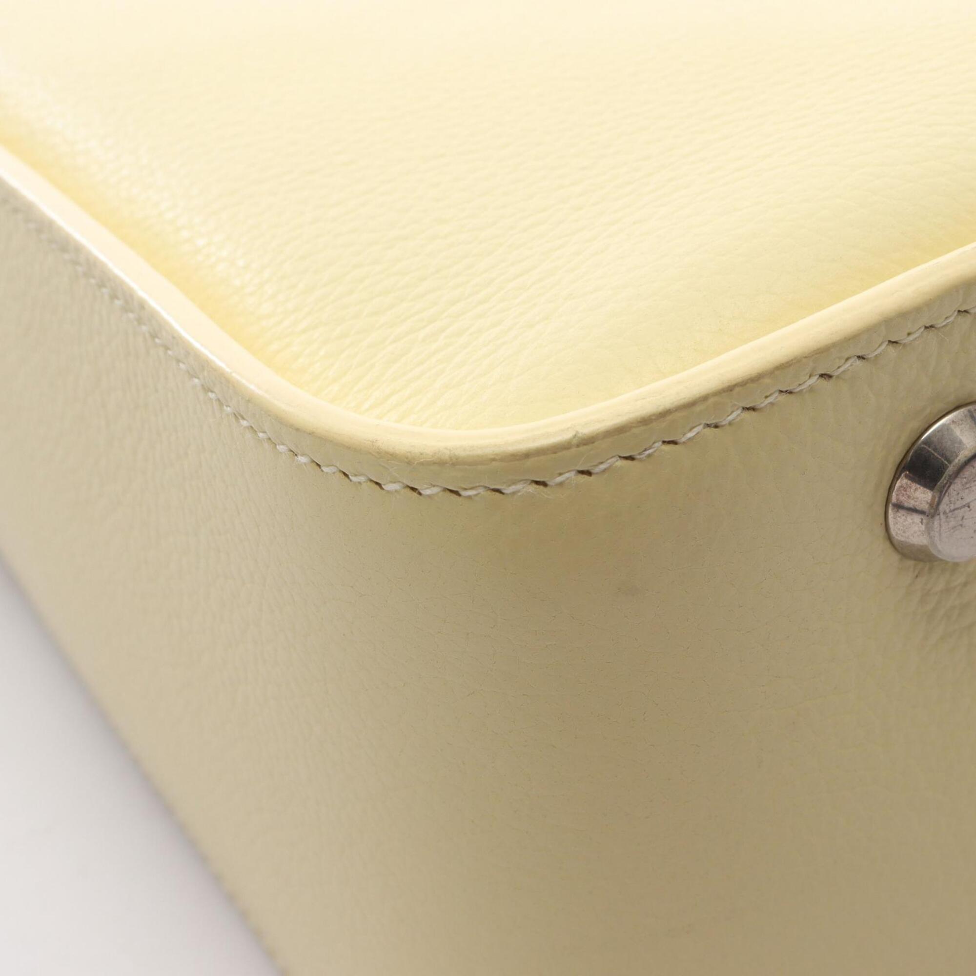 Balenciaga Yellow Leather Handbag Pouch Shoulder Bag (Pre-Owned)