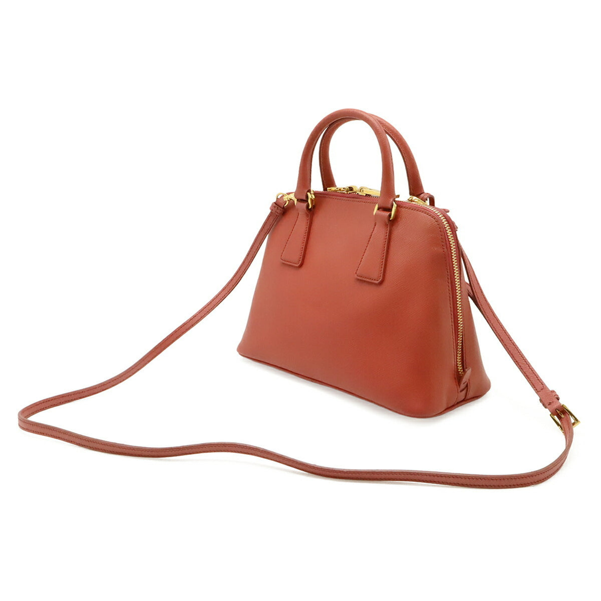 Prada Pink Leather Handbag Shoulder Bag (Pre-Owned)