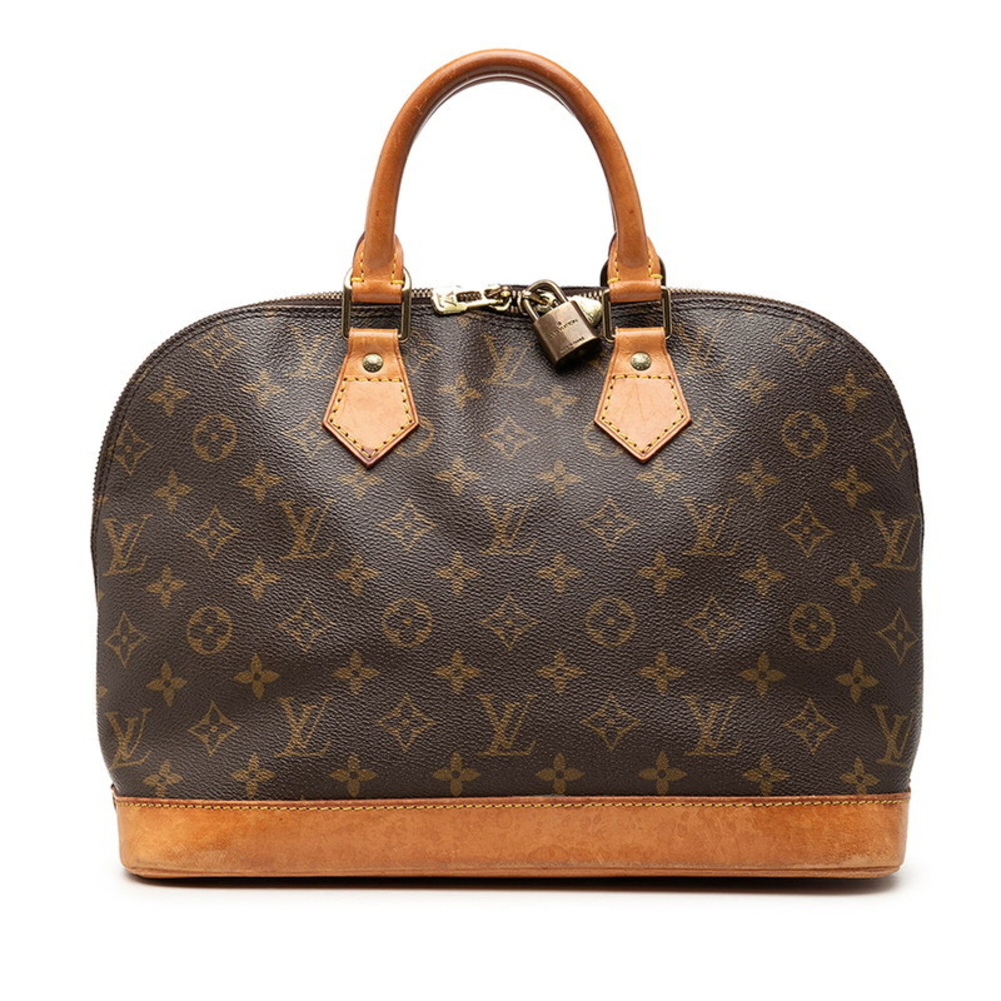 Louis Vuitton Brown Pvc Leather Handbag (Pre-Owned)