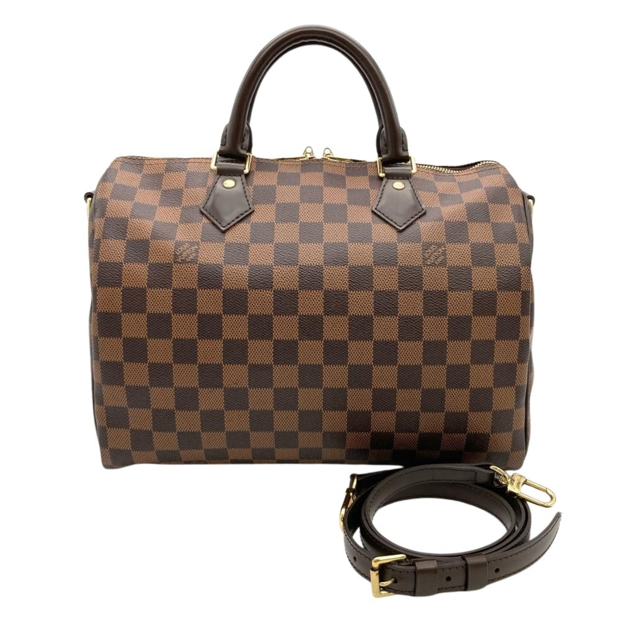 Louis Vuitton Brown Damier Canvas Handbag (Pre-Owned)