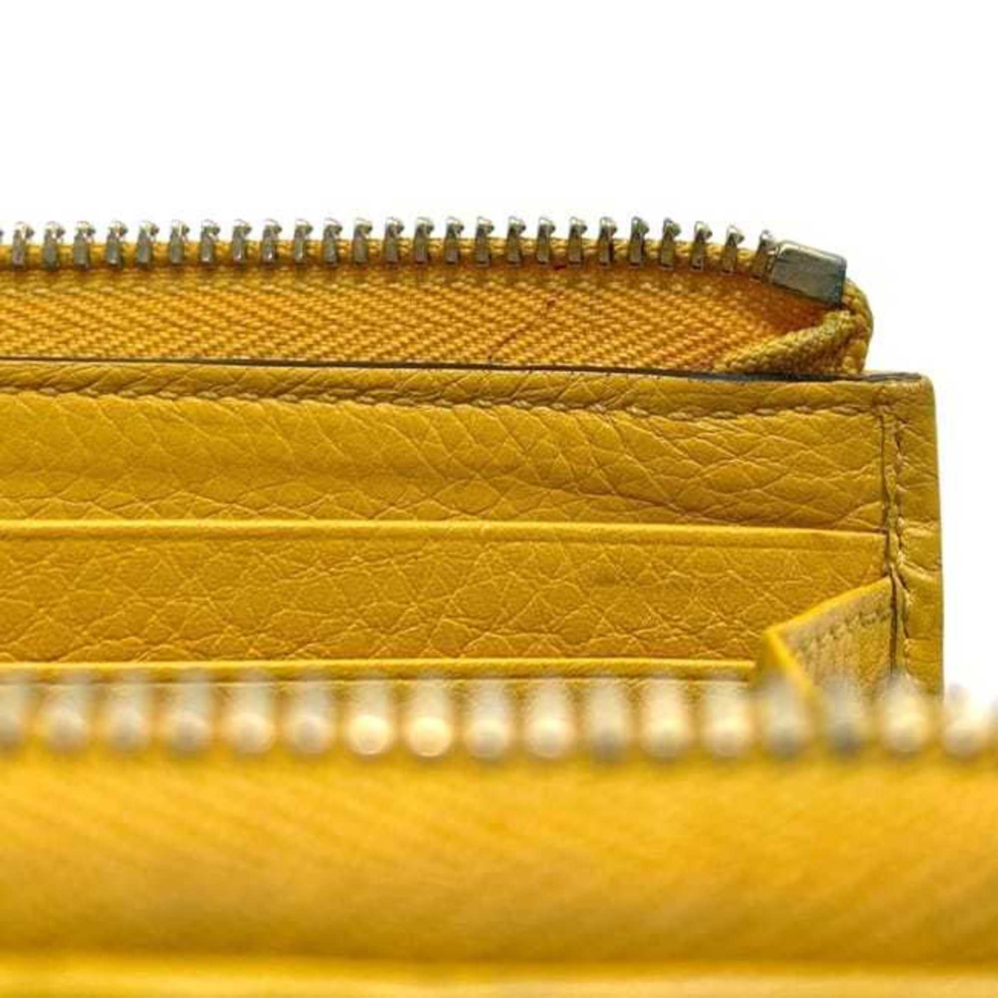Gucci Bamboo Beige Yellow Gg Canvas Bamboo Long Wallet (Bi-Fold) (Pre-Owned)