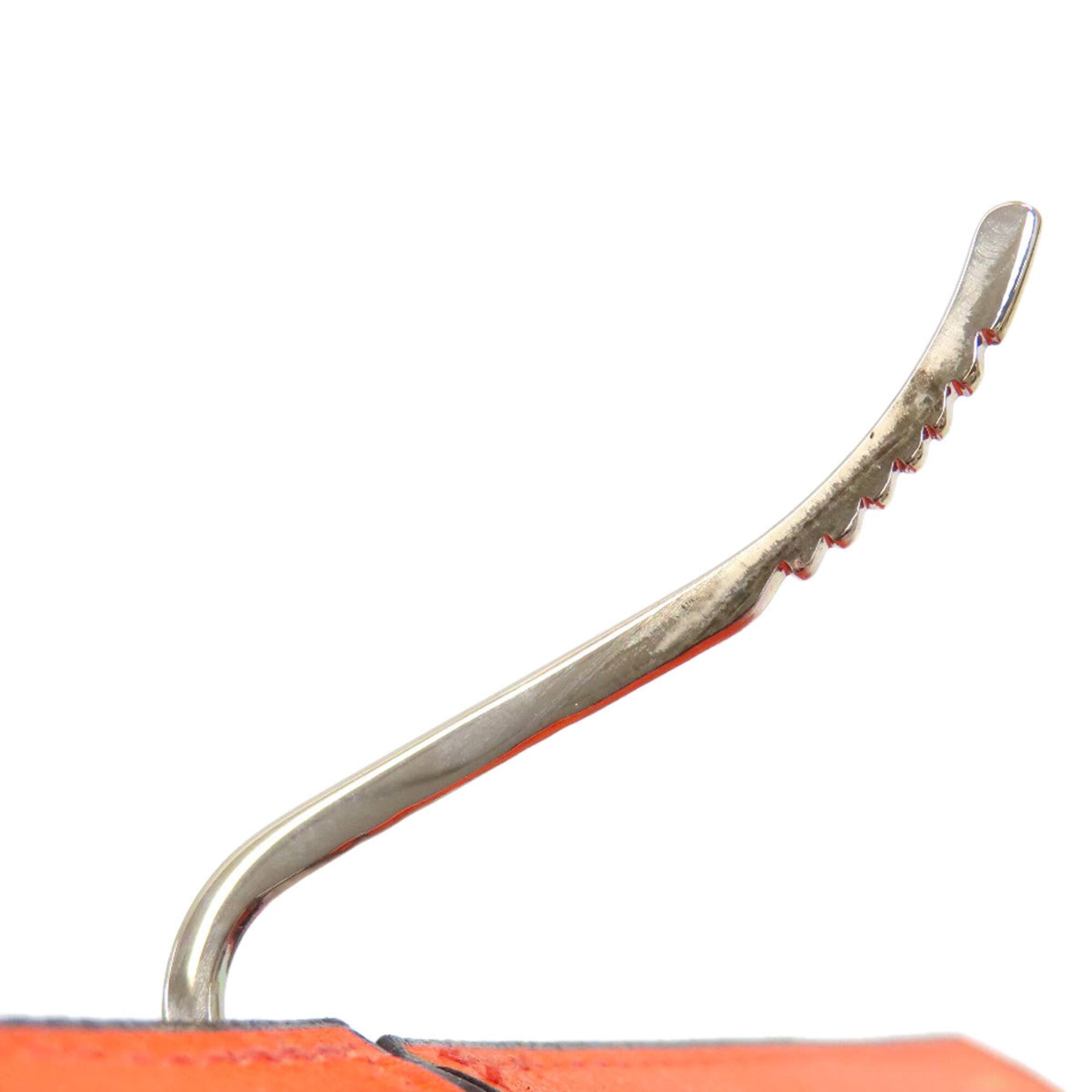 Valextra Orange Leather Money Clip (Pre-Owned)