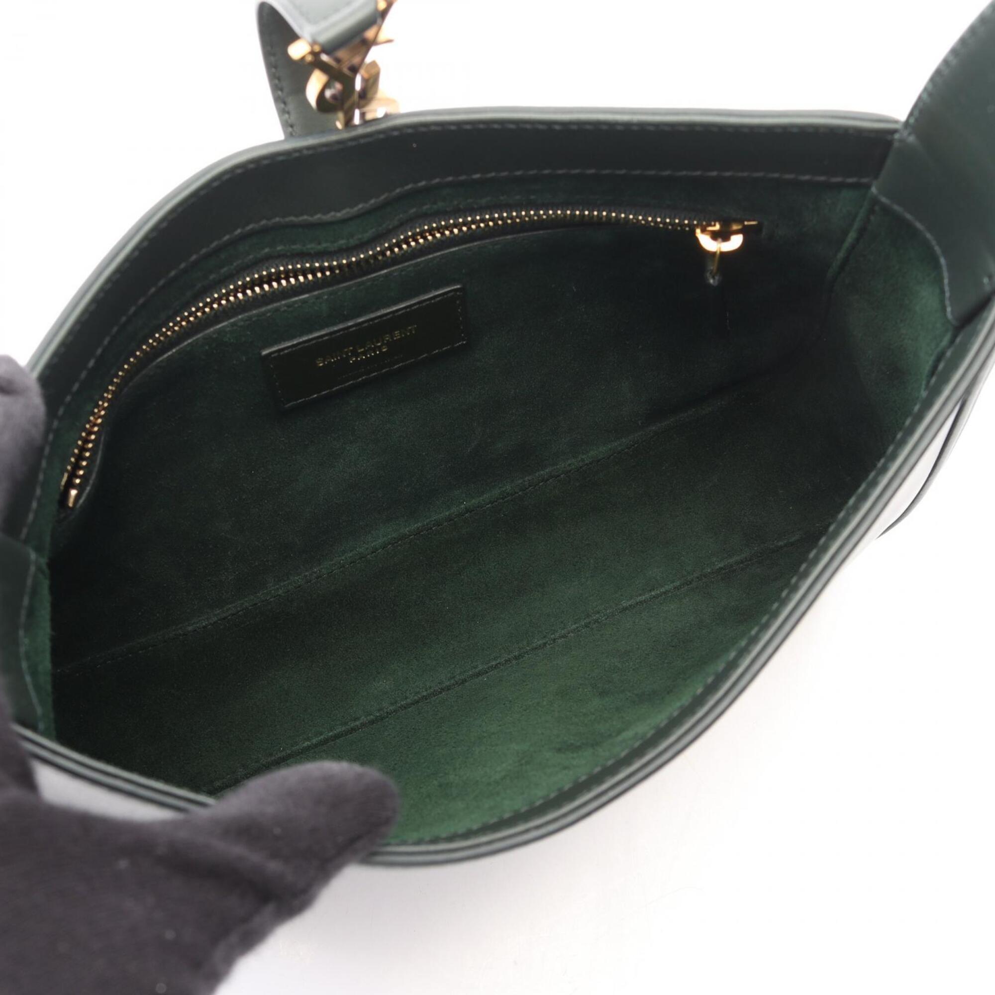 Yves Saint Laurent Green Leather Handbag (Pre-Owned)