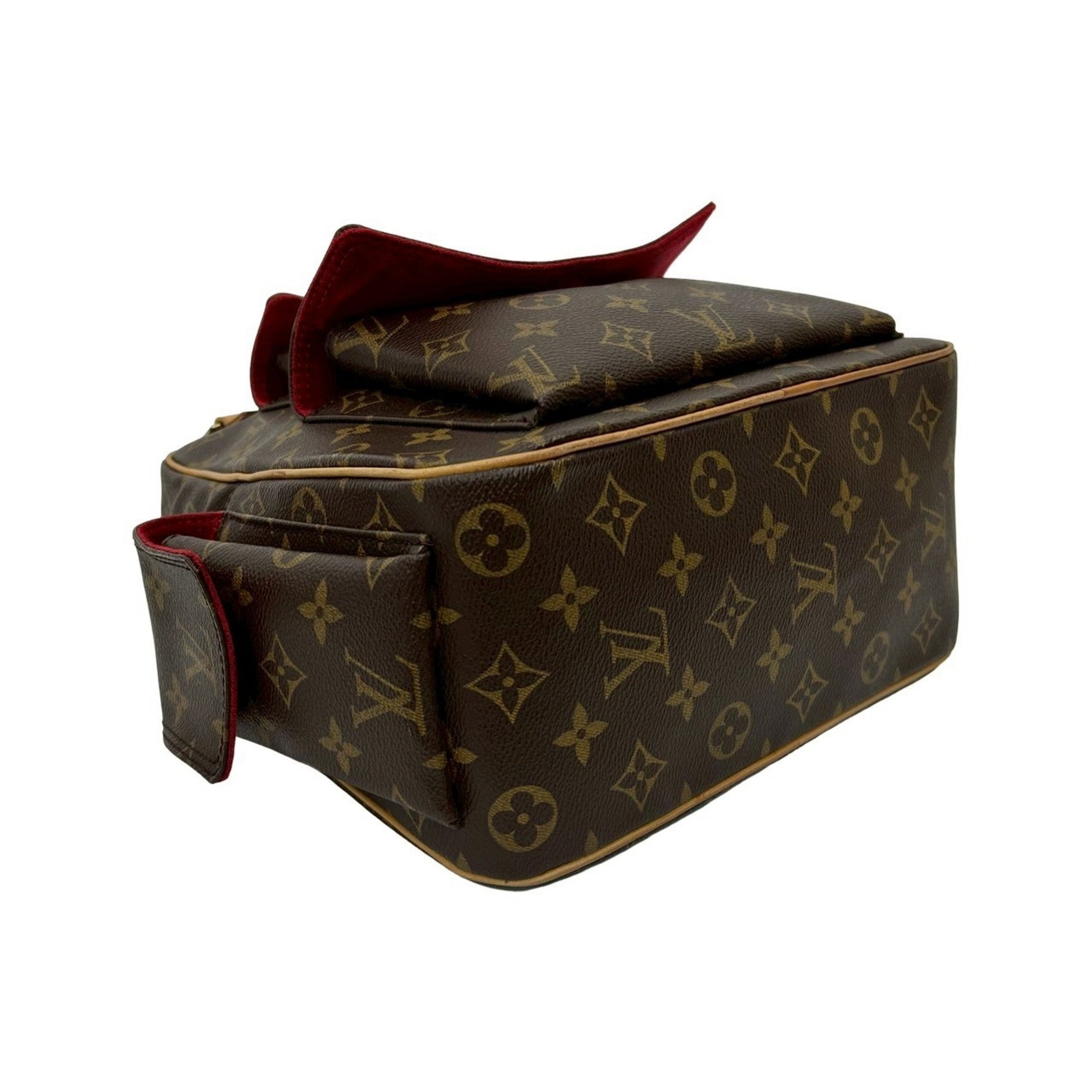 Louis Vuitton Brown Leather Pvc Boston Bag Handbag (Pre-Owned)