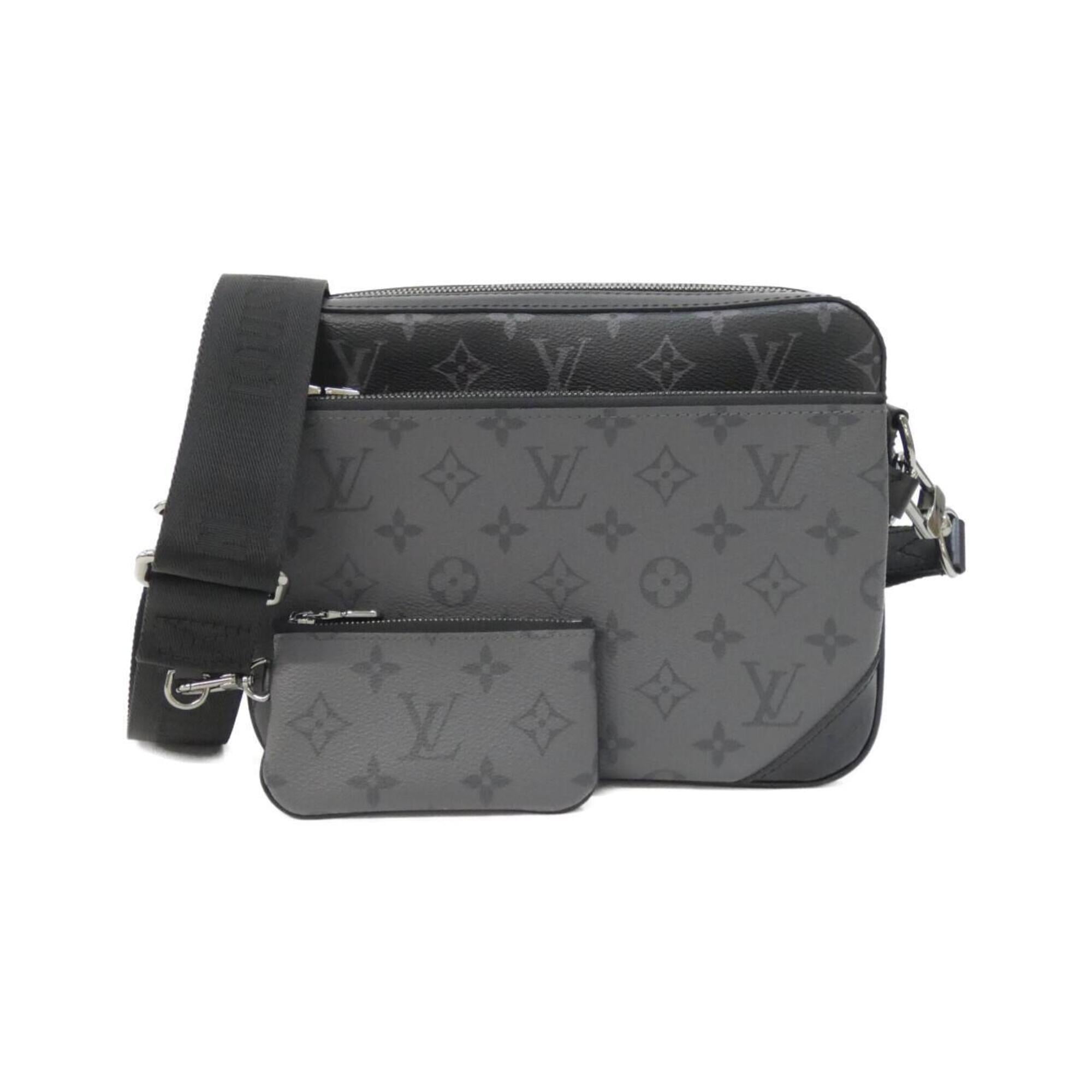 Louis Vuitton Black Coated Canvas Shoulder Bag (Pre-Owned)