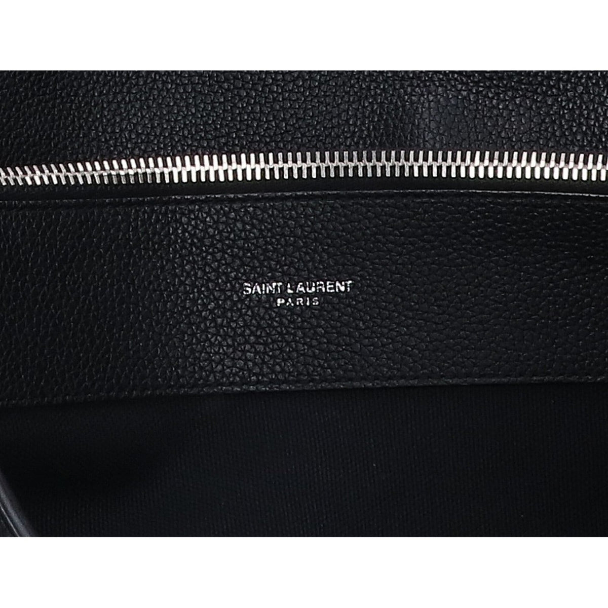 Saint Laurent Black Leather Handbag Tote Bag (Pre-Owned)
