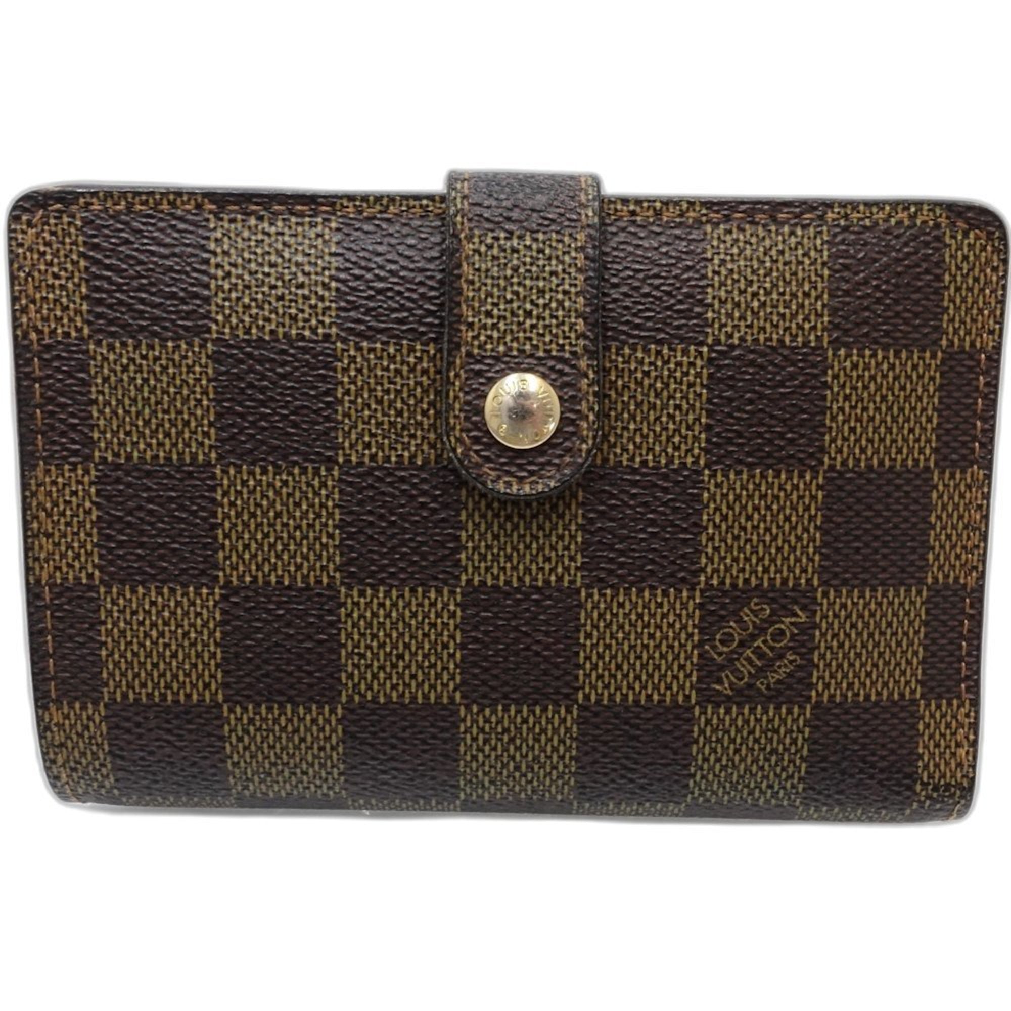 Louis Vuitton Damier Damier Canvas Ebene Damier Canvas Wallet (Bi-Fold) (Pre-Owned)
