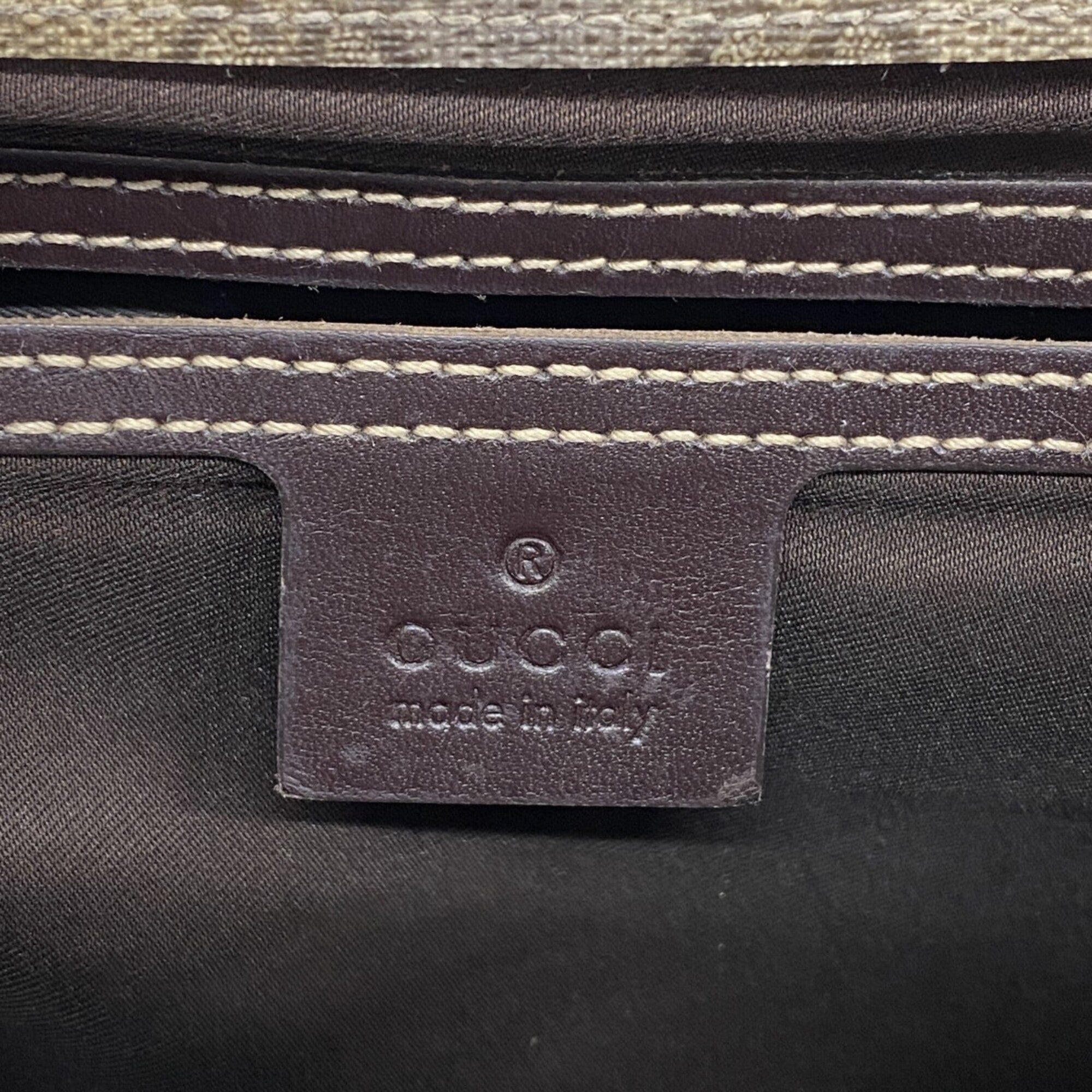 Gucci Brown Pvc Shoulder Bag (Pre-Owned)