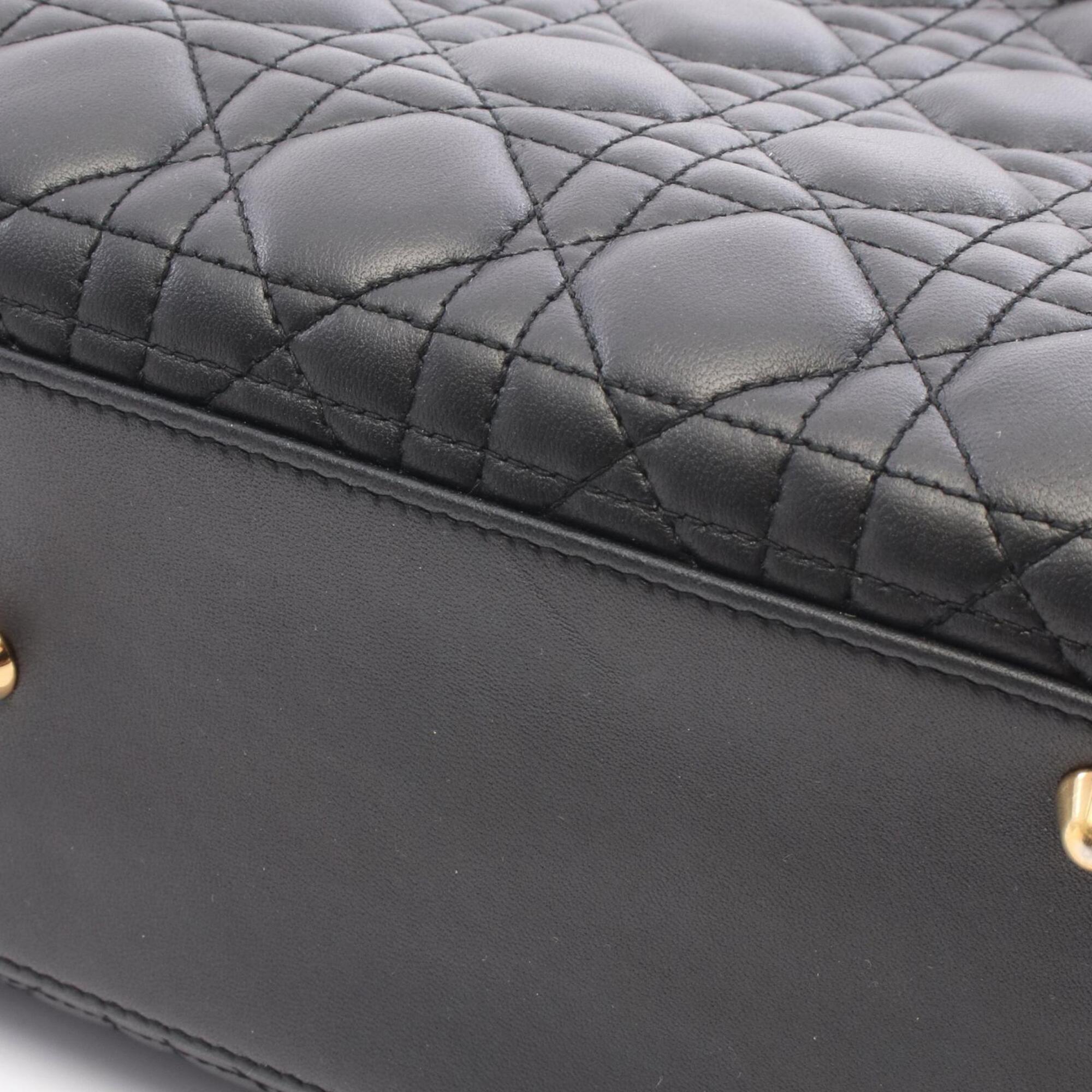 Christian Dior Black Leather Handbag (Pre-Owned)