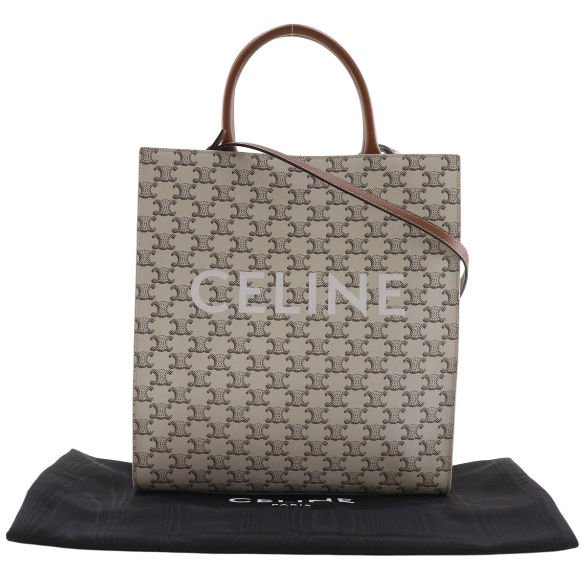 Celine Cabas White Pvc Handbag (Pre-Owned)