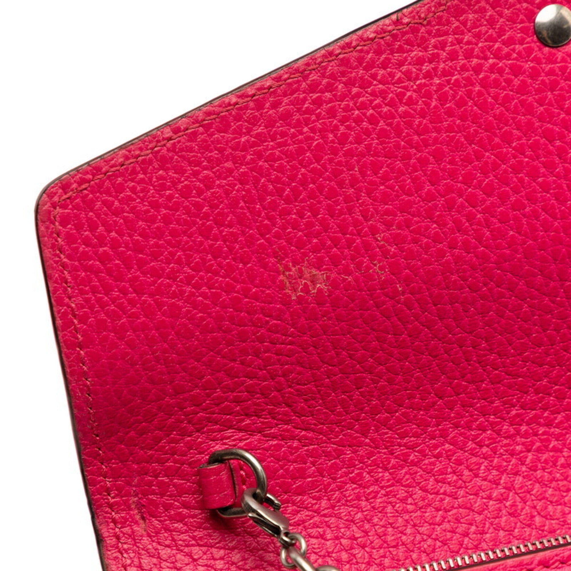 Gucci Pink Leather Shoulder Bag (Pre-Owned)