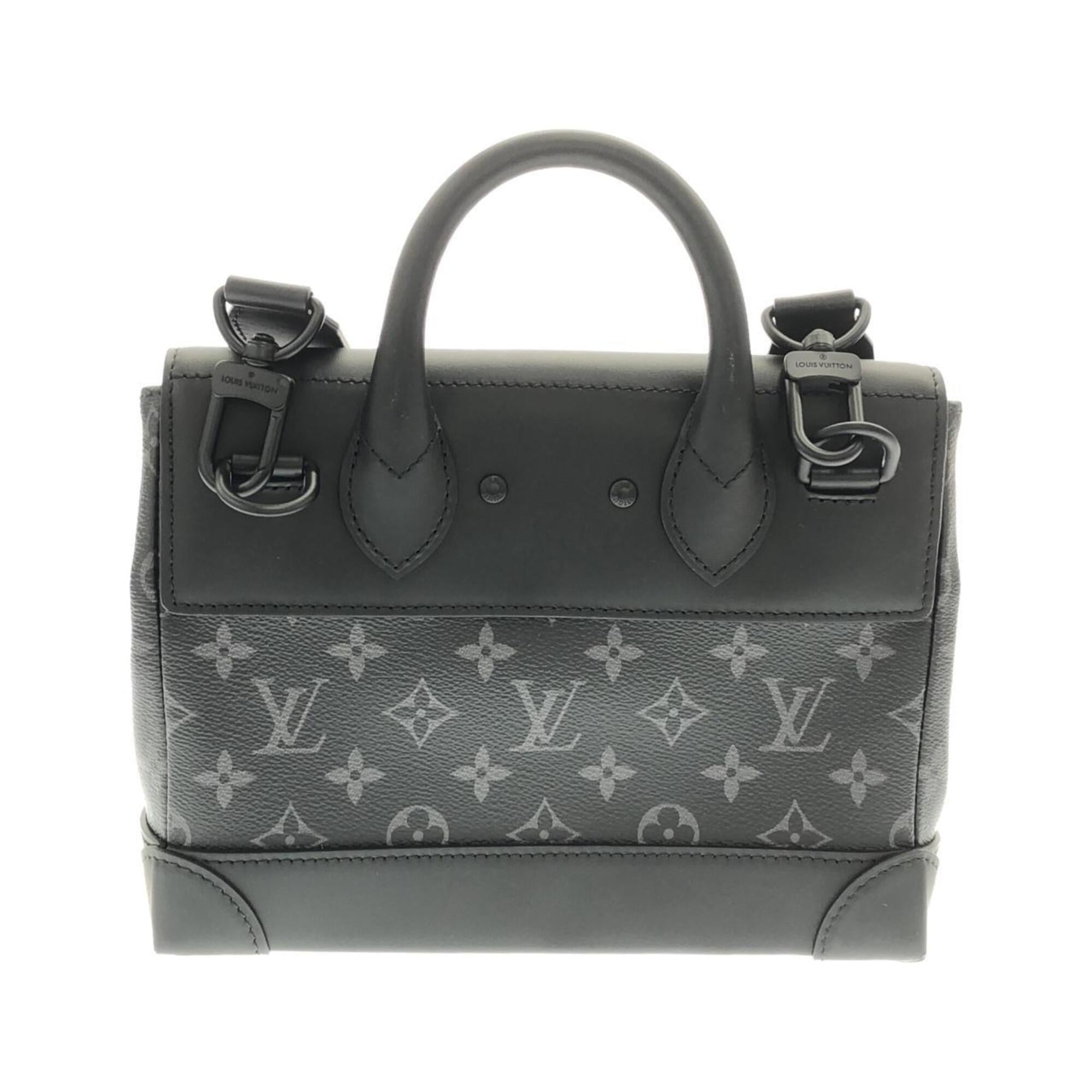 Louis Vuitton Black Coated Canvas Handbag (Pre-Owned)
