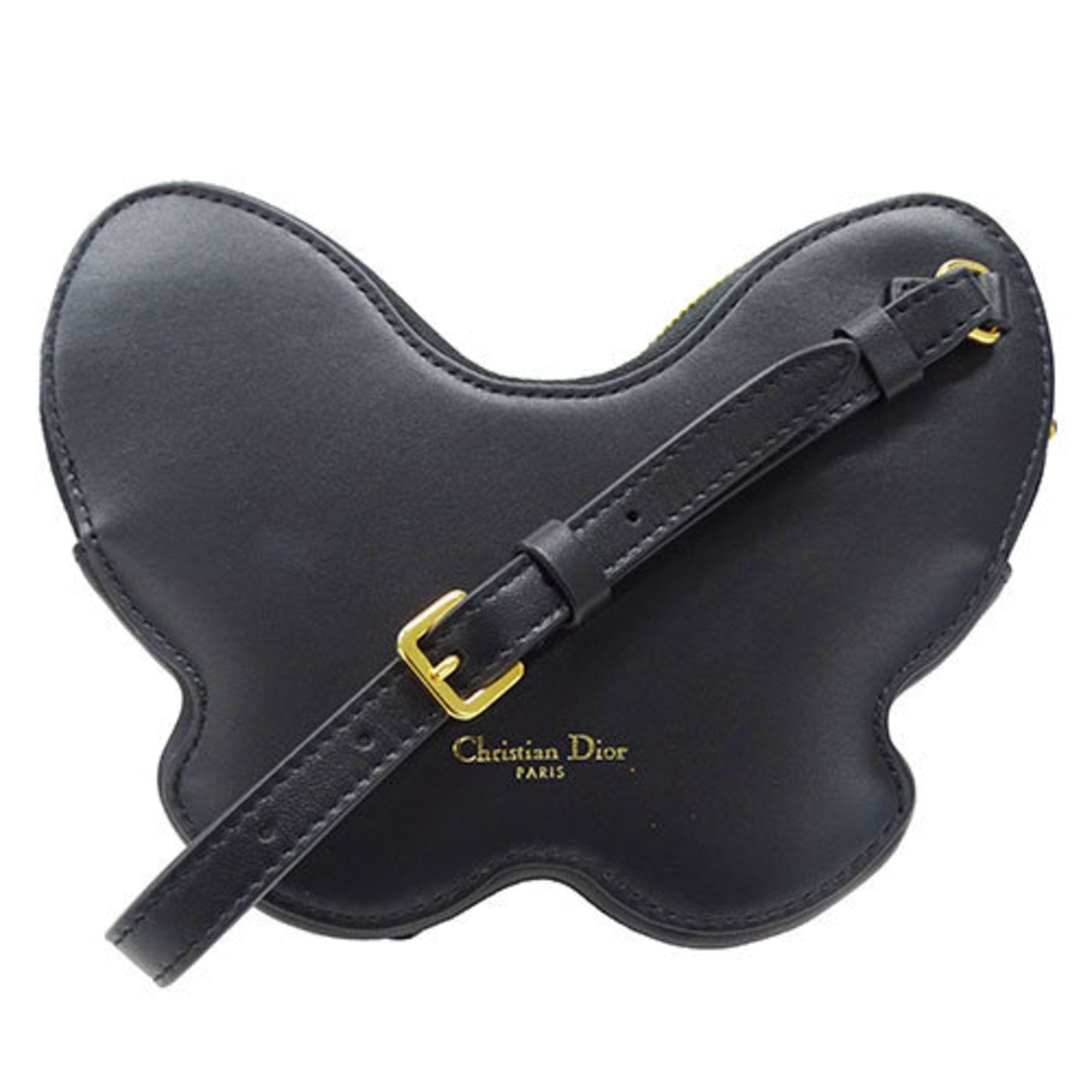 Christian Dior Black Leather Clutch Bag (Pre-Owned)