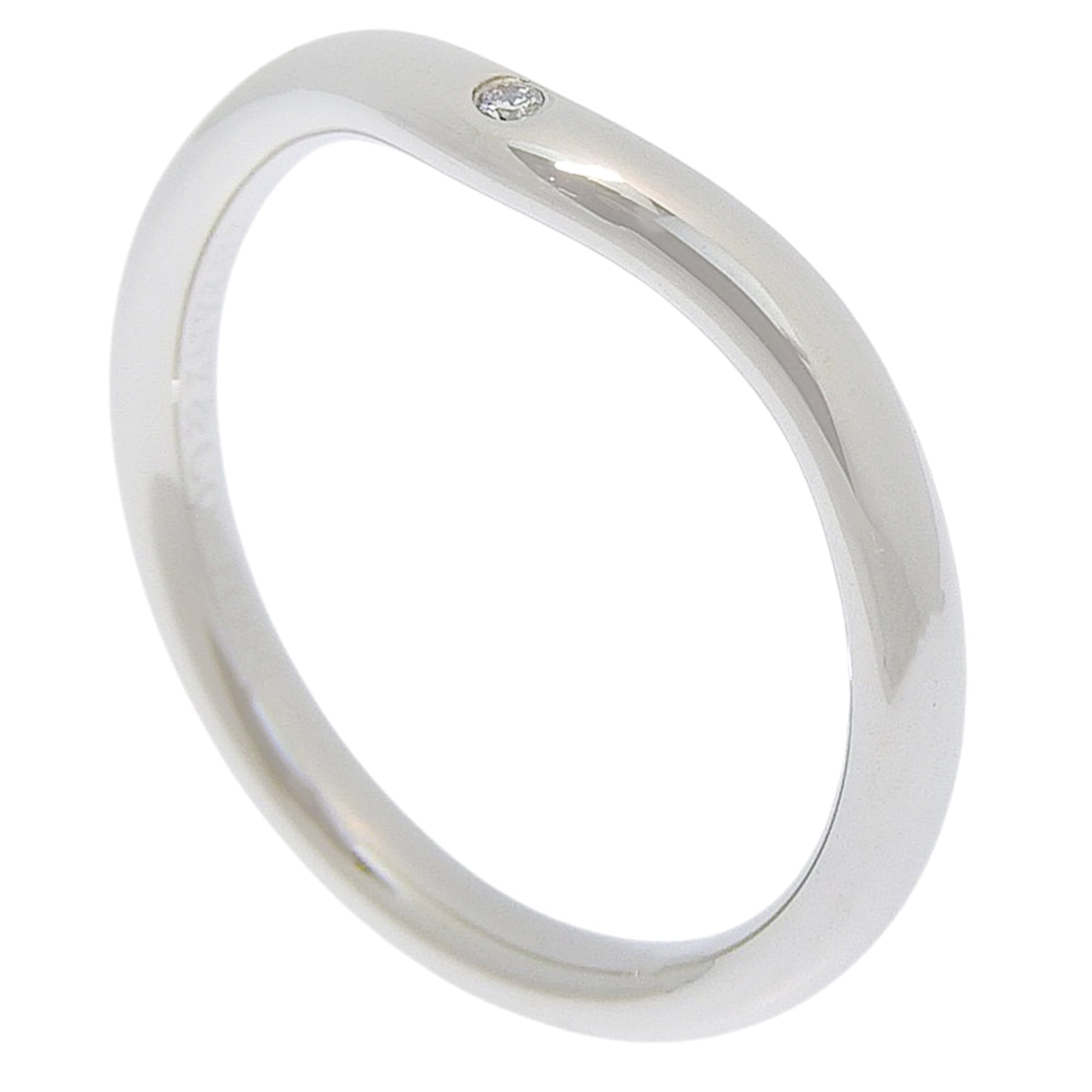 Tiffany Platinum Platinum 950 Band Ring (Pre-Owned)
