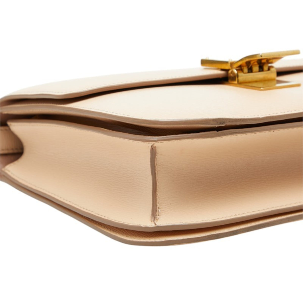 Celine Beige Leather Shoulder Bag (Pre-Owned)