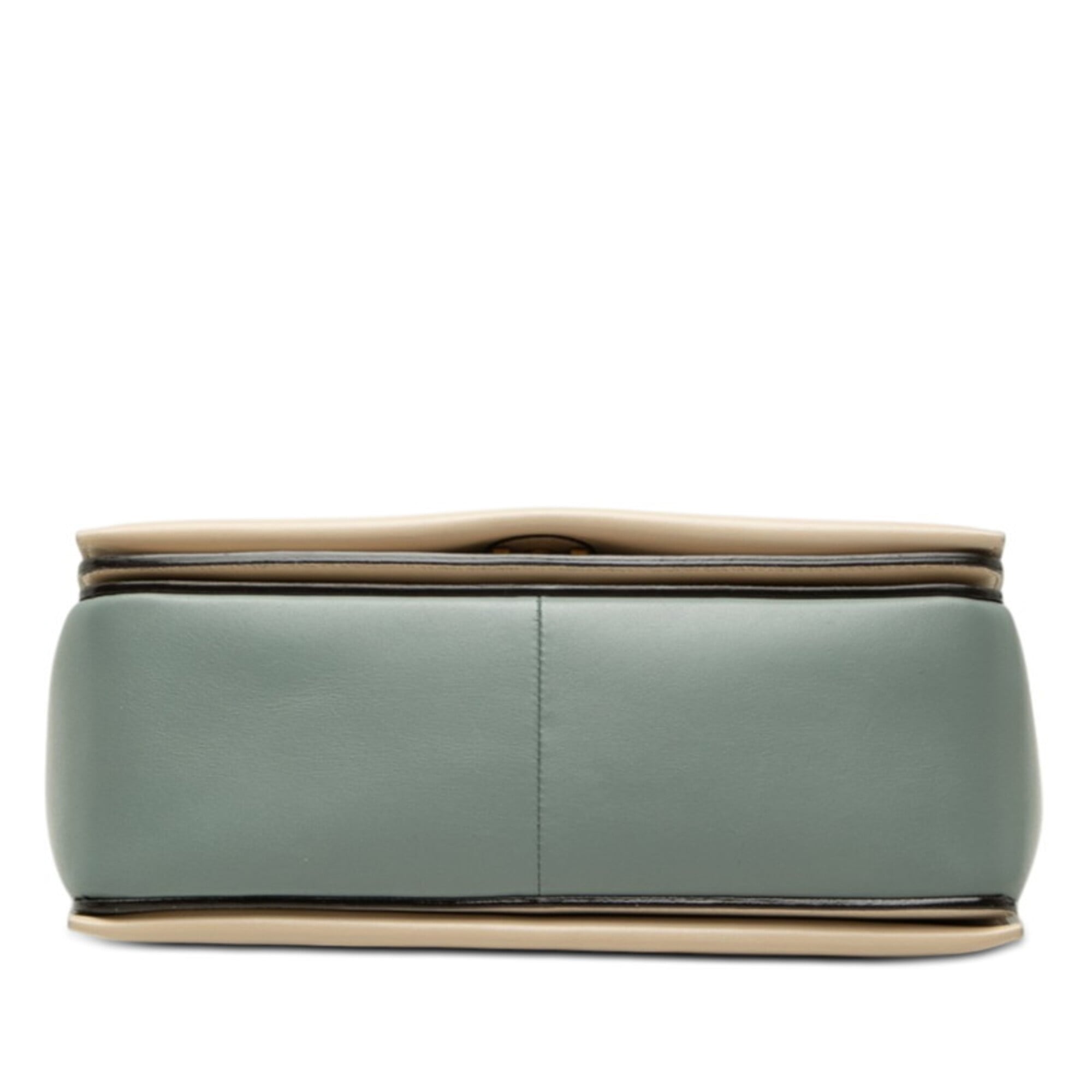 Celine Blue Grayish Leather Shoulder Bag (Pre-Owned)