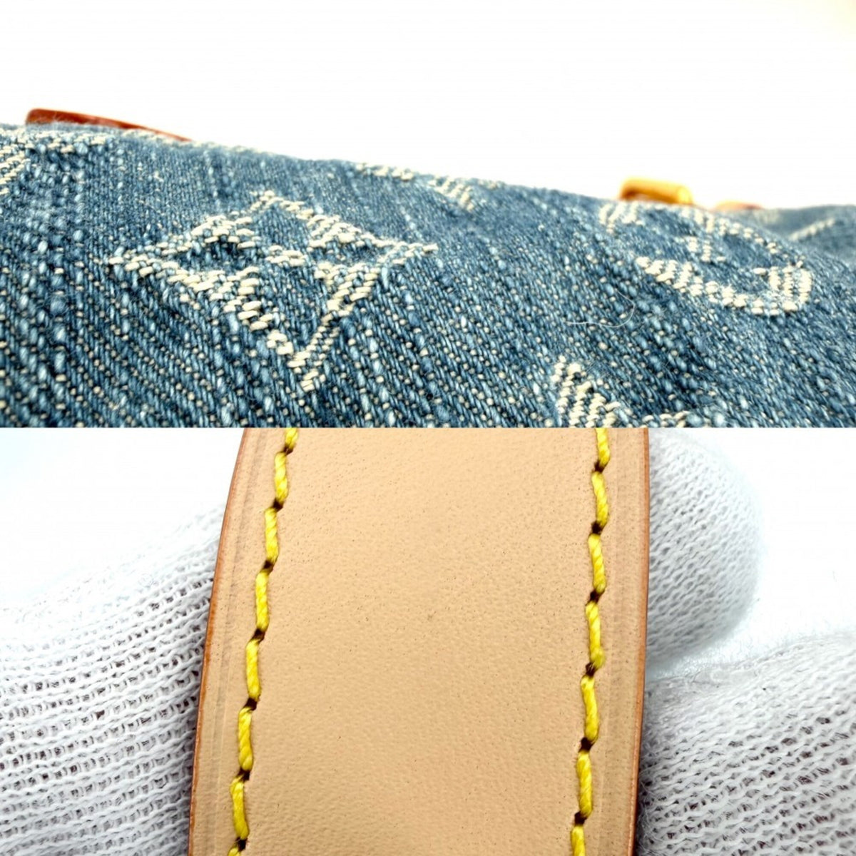 Louis Vuitton Blue Monogram Monogram Denim Handbag Pochette (Pre-Owned)