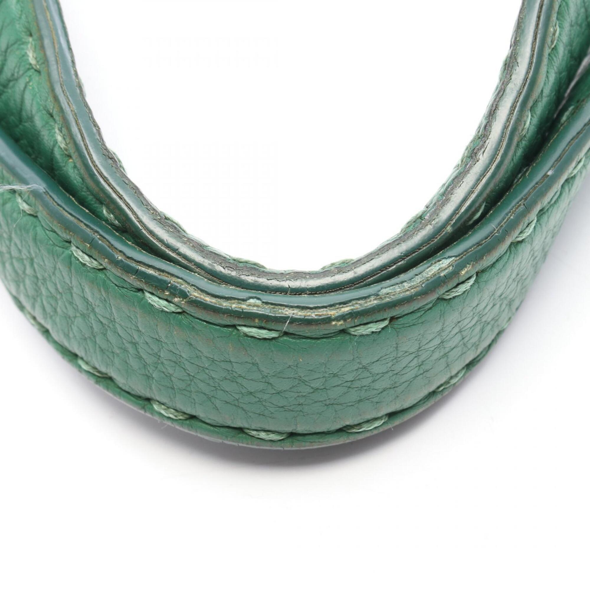Fendi Green Leather Handbag (Pre-Owned)