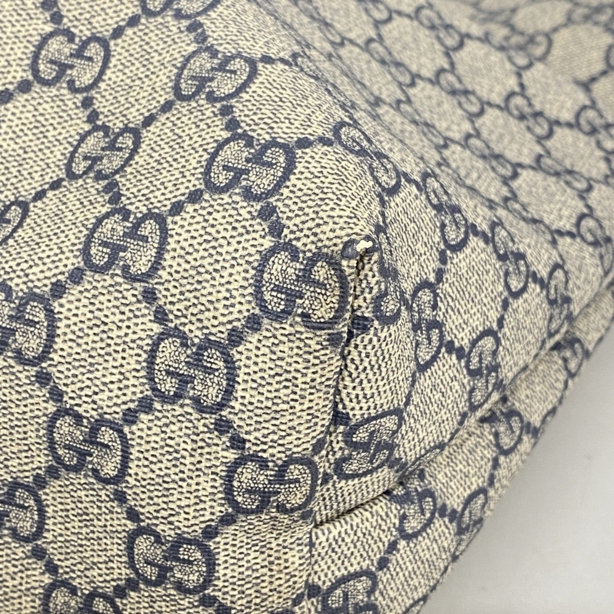 Gucci Navy Pvc Tote Bag (Pre-Owned)