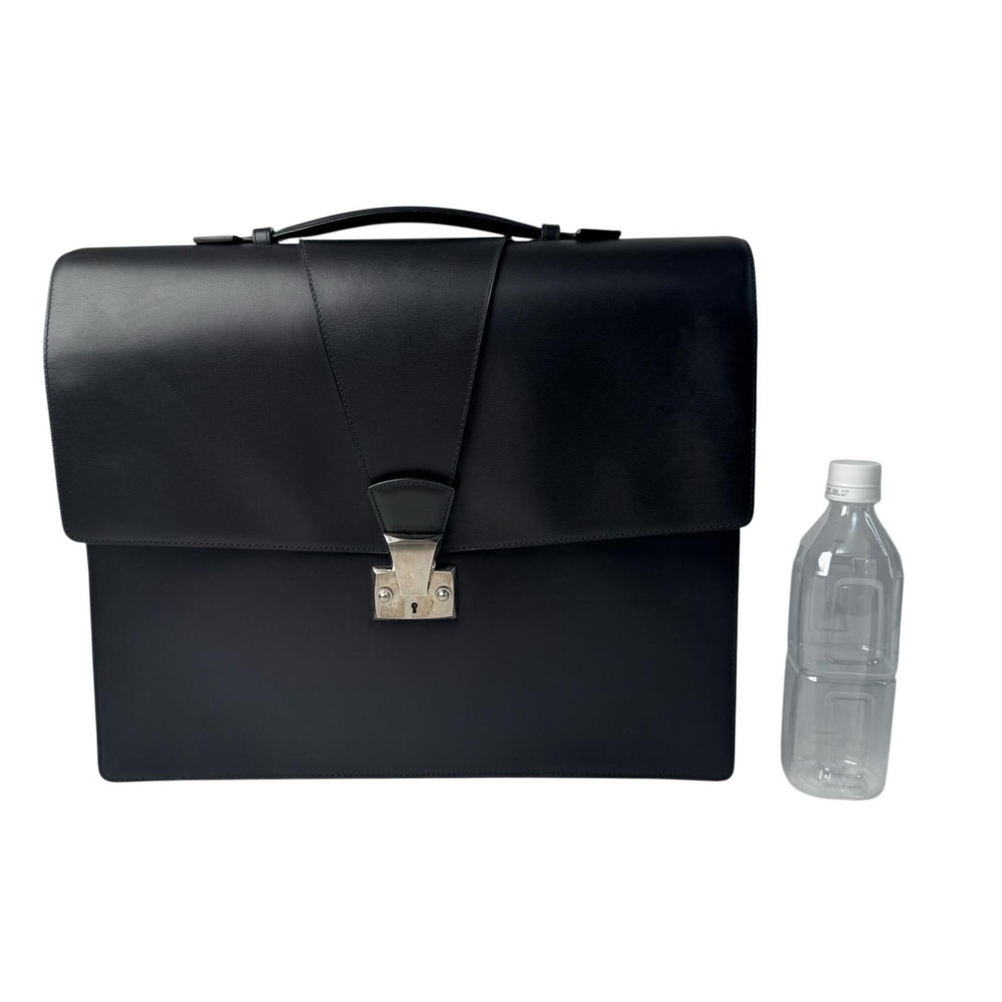 Cartier Black Leather Briefcase (Pre-Owned)