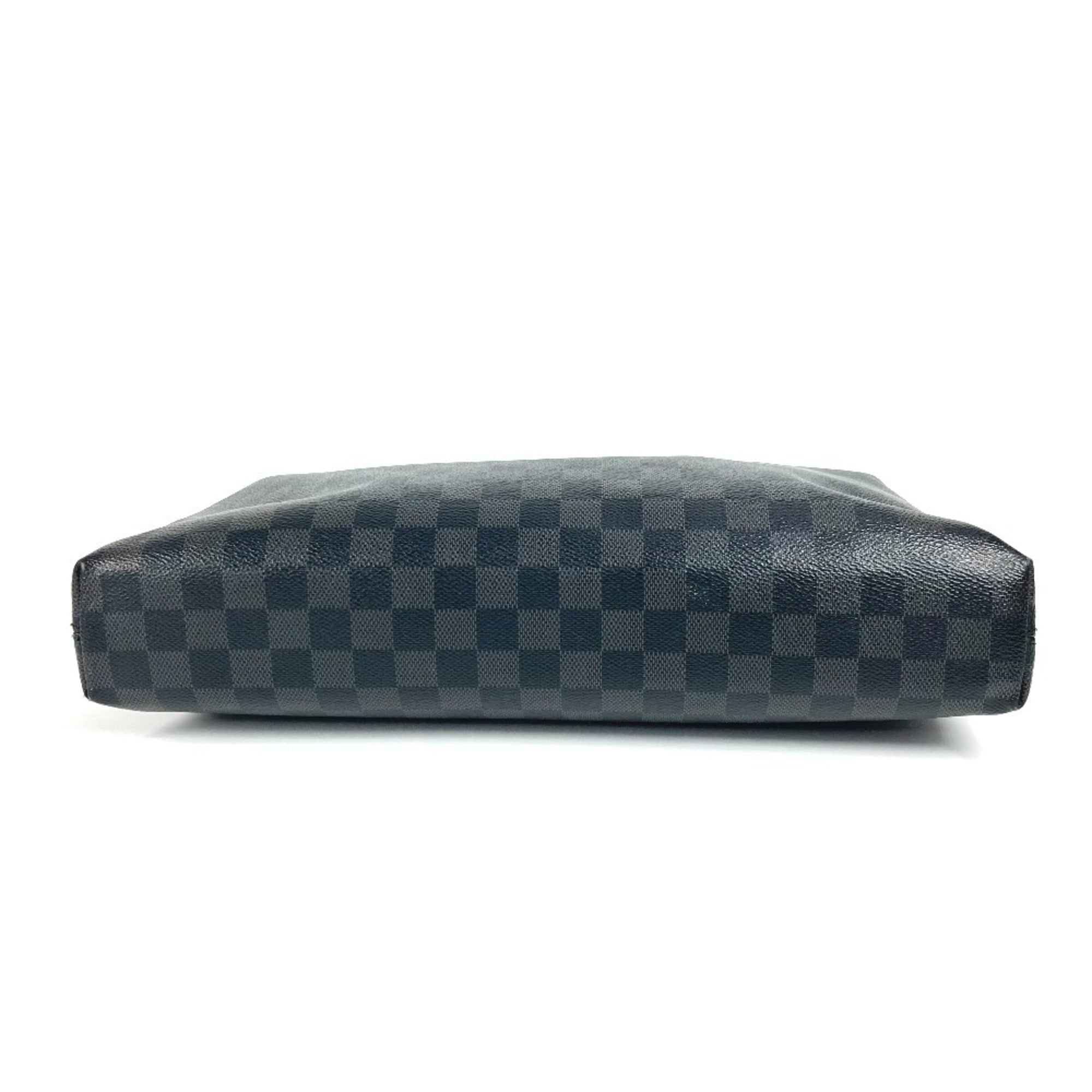 Louis Vuitton Black Damier Graphite Briefcase Shoulder Bag (Pre-Owned)